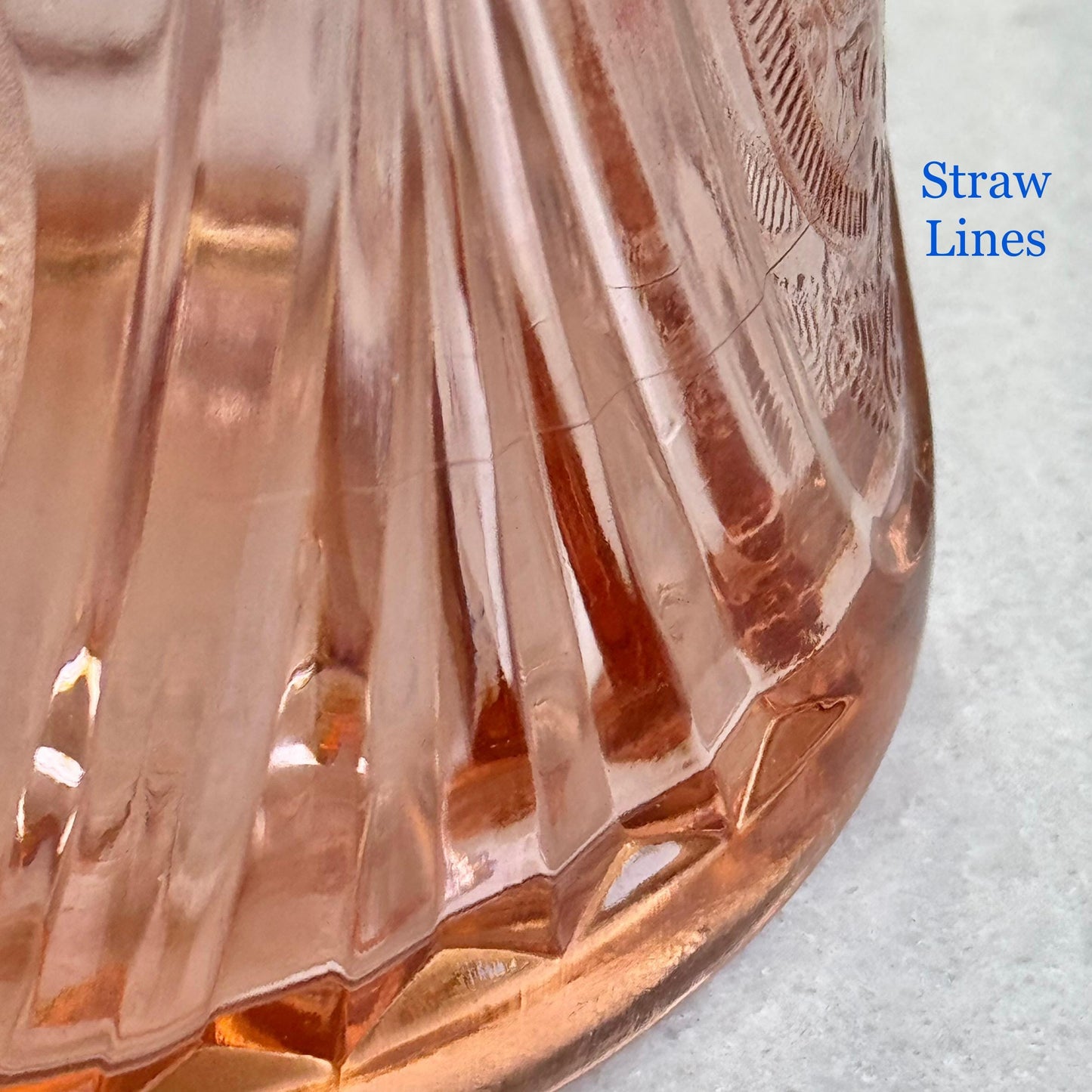 Vintage Hazel Atlas Pink Royal Lace Pitcher (circa 1934 - 1941)