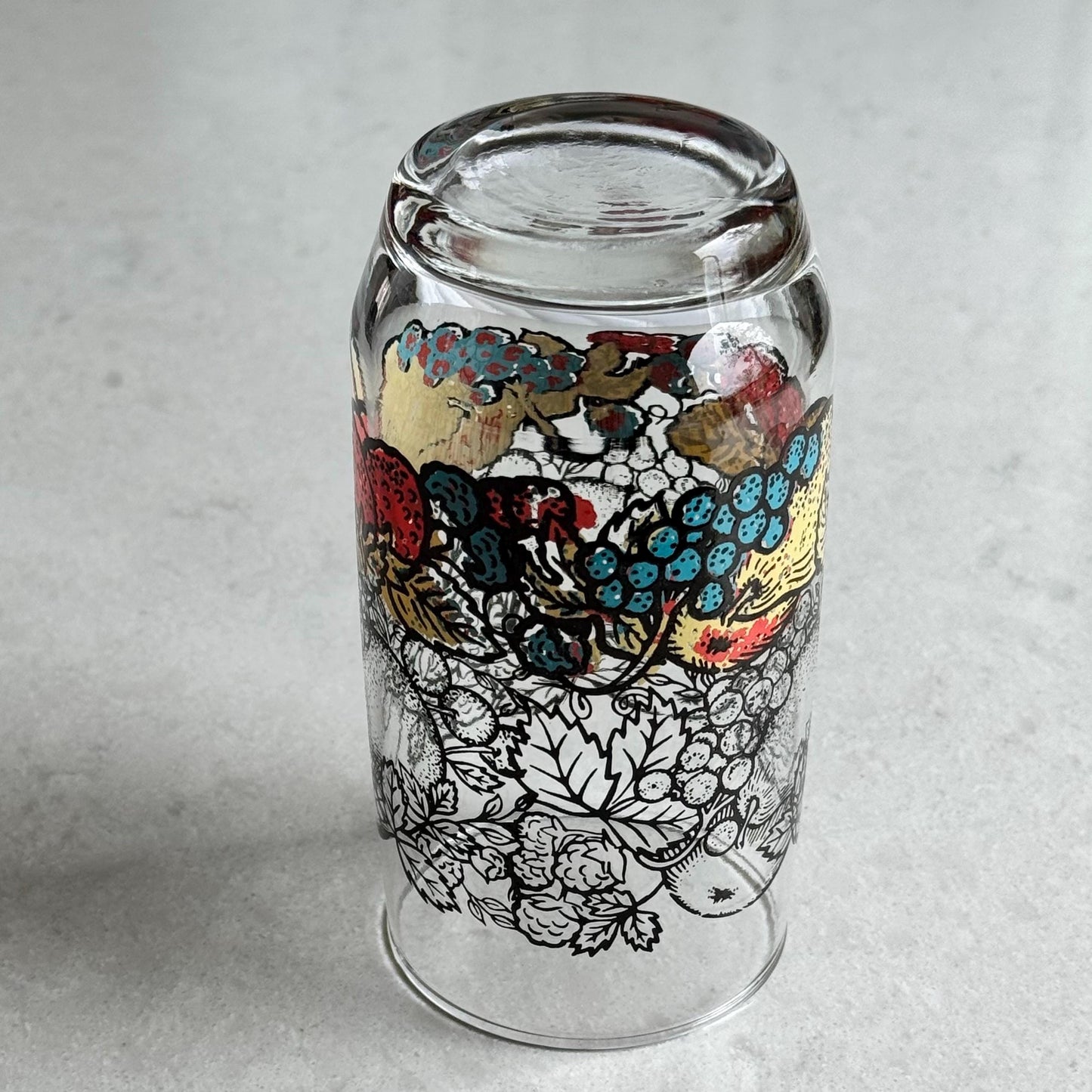 Vintage Fruit Motif Tumblers - Set of 6