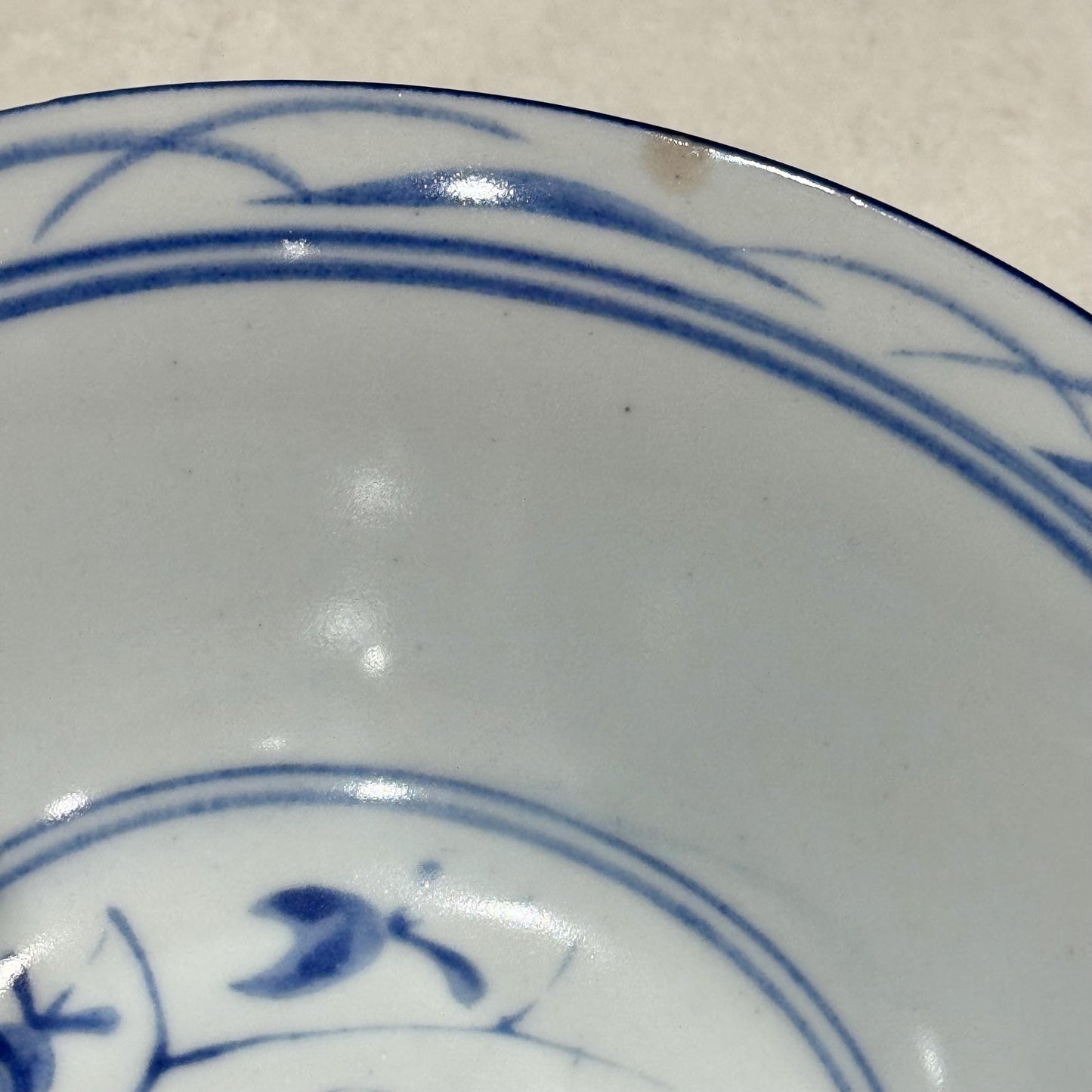 Vintage Blue and White Chinese Nesting Bowls - Set of 7