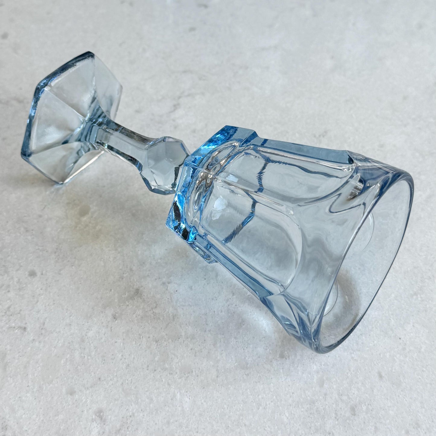 Vintage Fostoria Virginia Light Blue Glasses (circa 1980 - 1986) - Set of 6