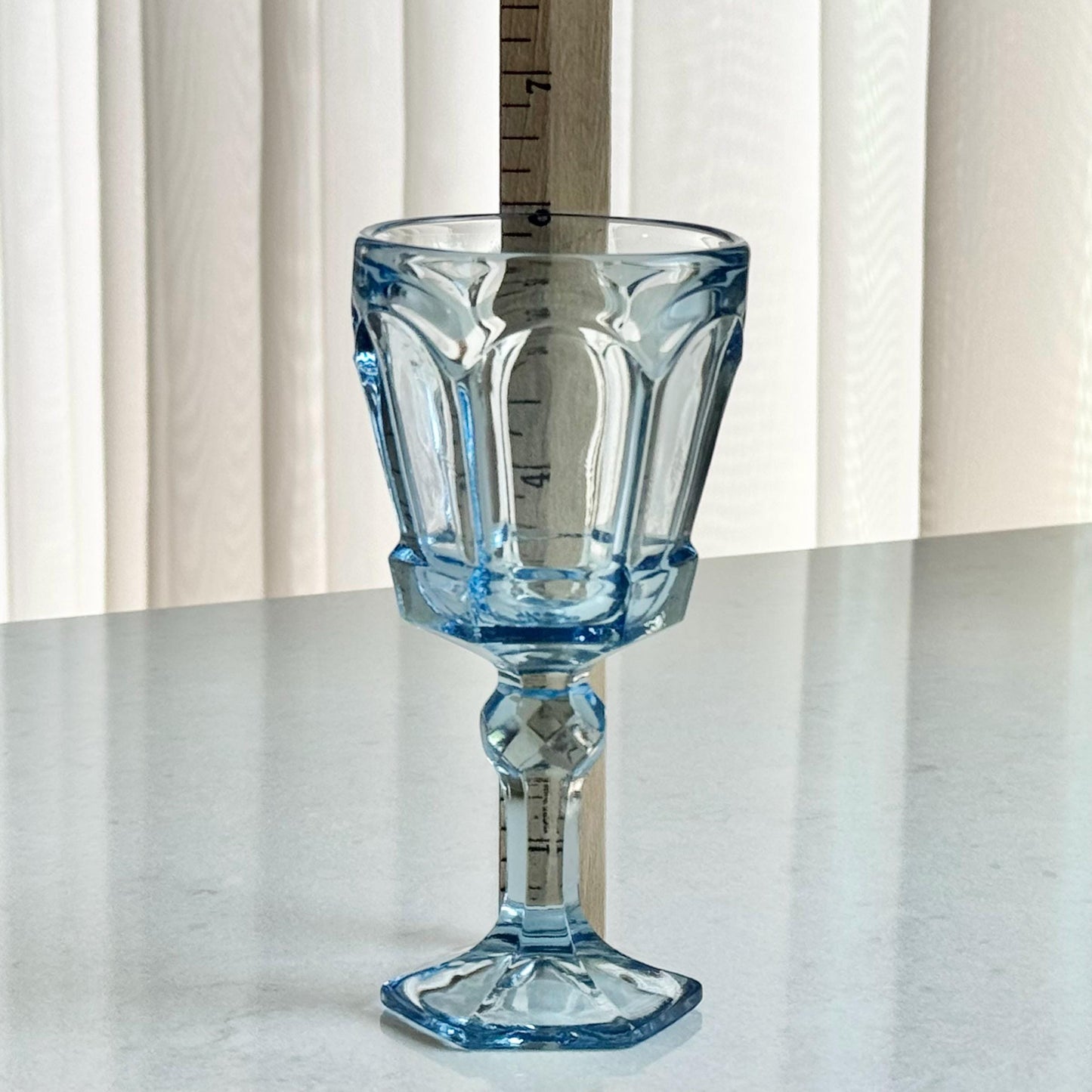 Vintage Fostoria Virginia Light Blue Glasses (circa 1980 - 1986) - Set of 6