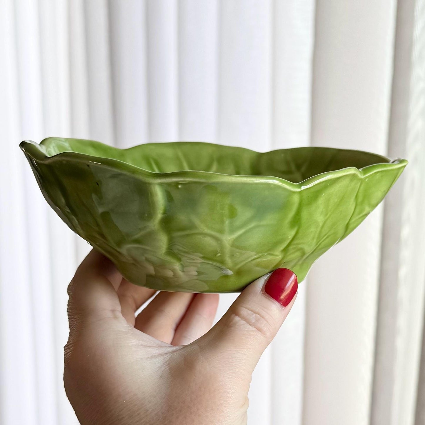 Vintage Holland Mold Cabbage Leaf Bowls - Set of 5