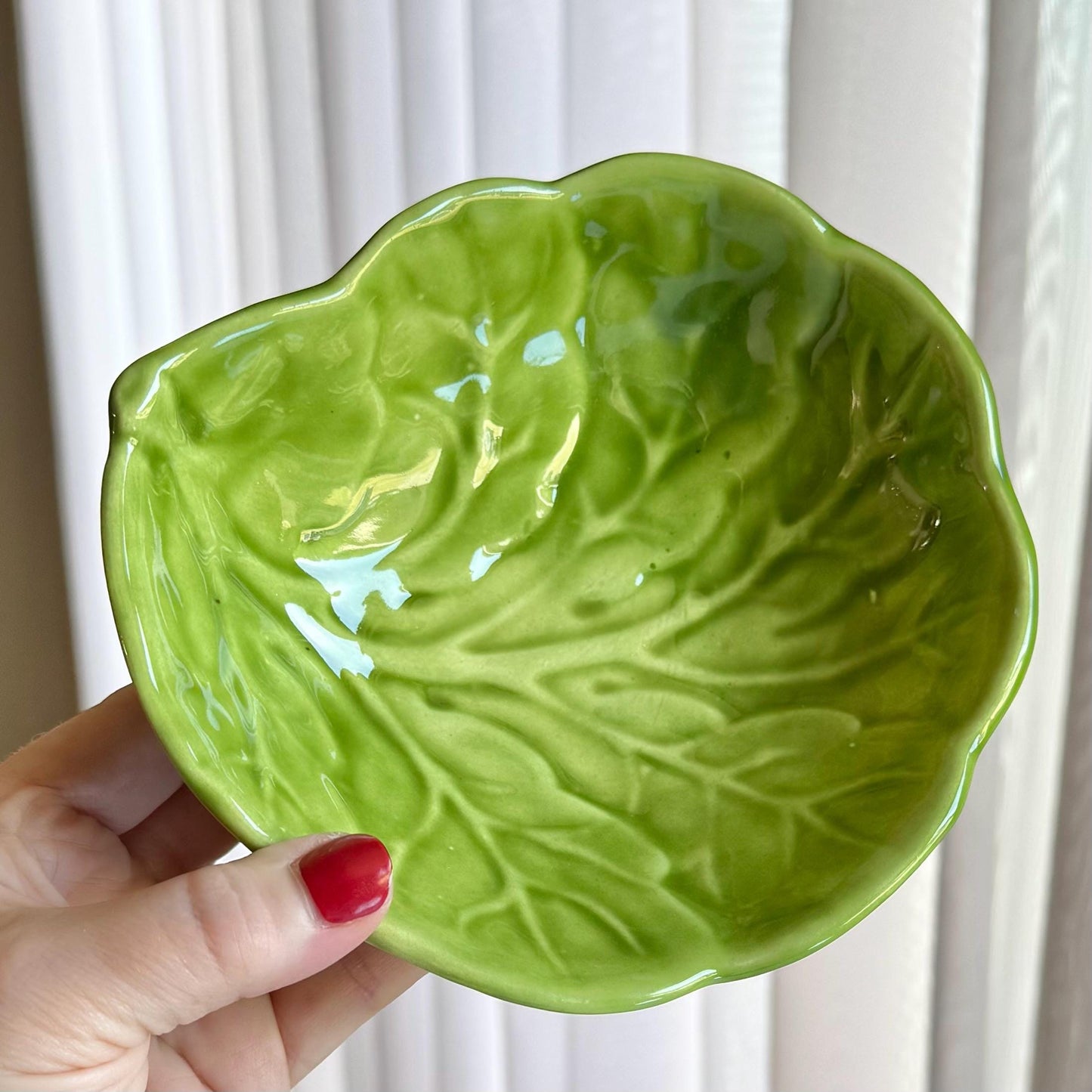 Vintage Holland Mold Cabbage Leaf Bowls - Set of 5