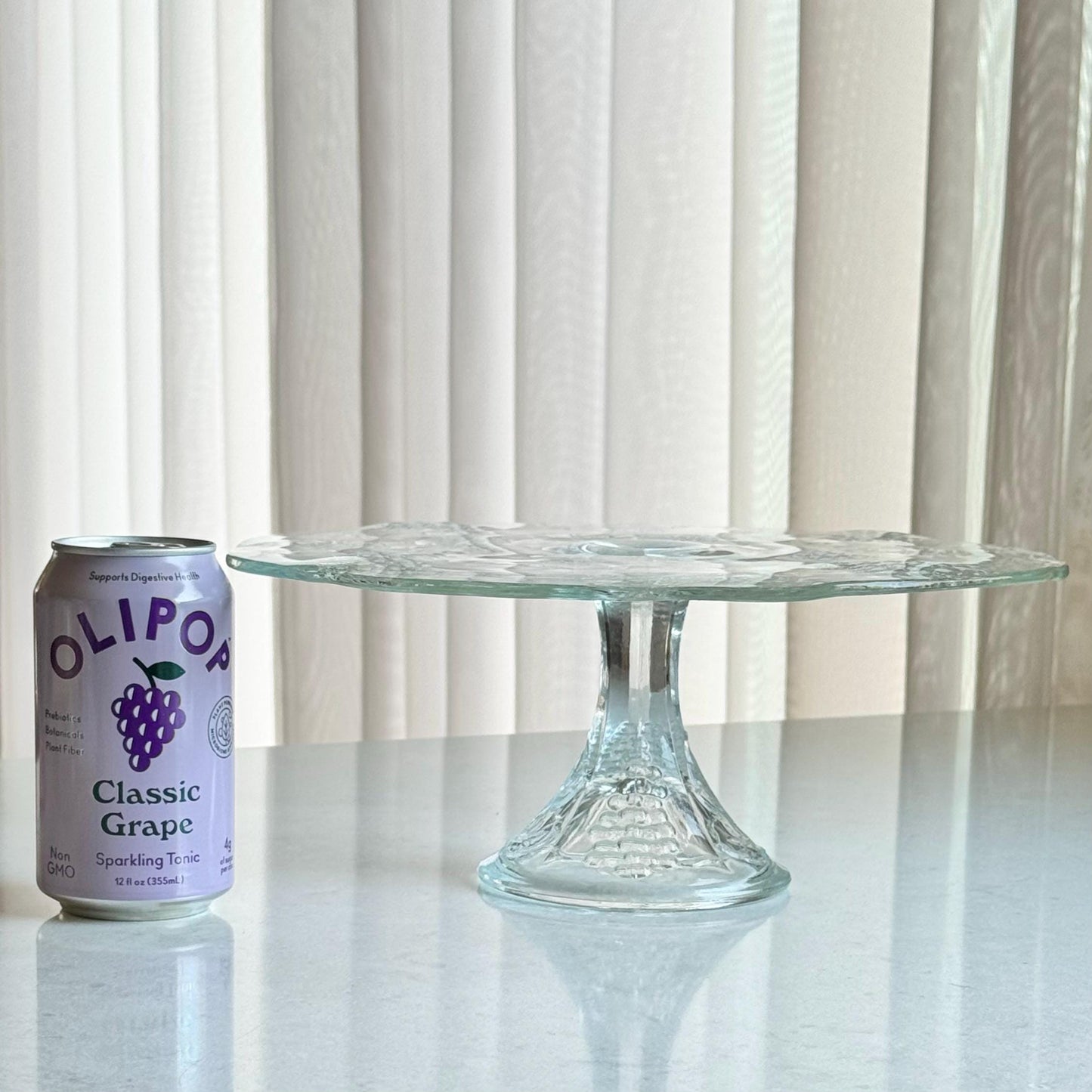 Vintage Colony Glass Harvest Grape Cake Stand
