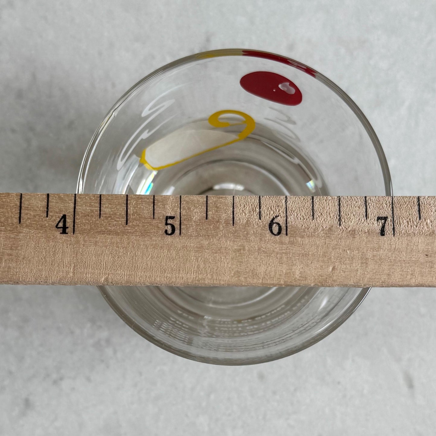 Vintage Old Fashioned Recipe Glasses - Set of 5