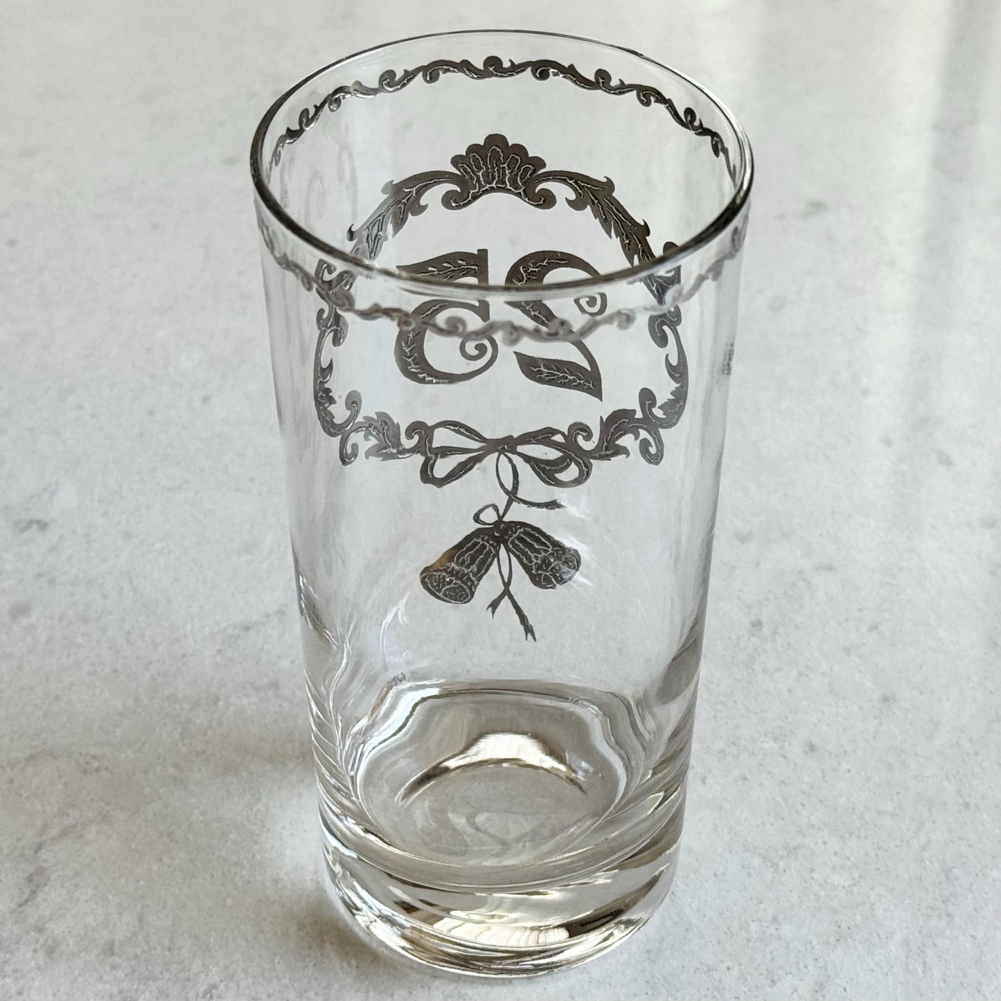 Vintage Culver 25th Silver Anniversary Highball Glasses - Set of 8