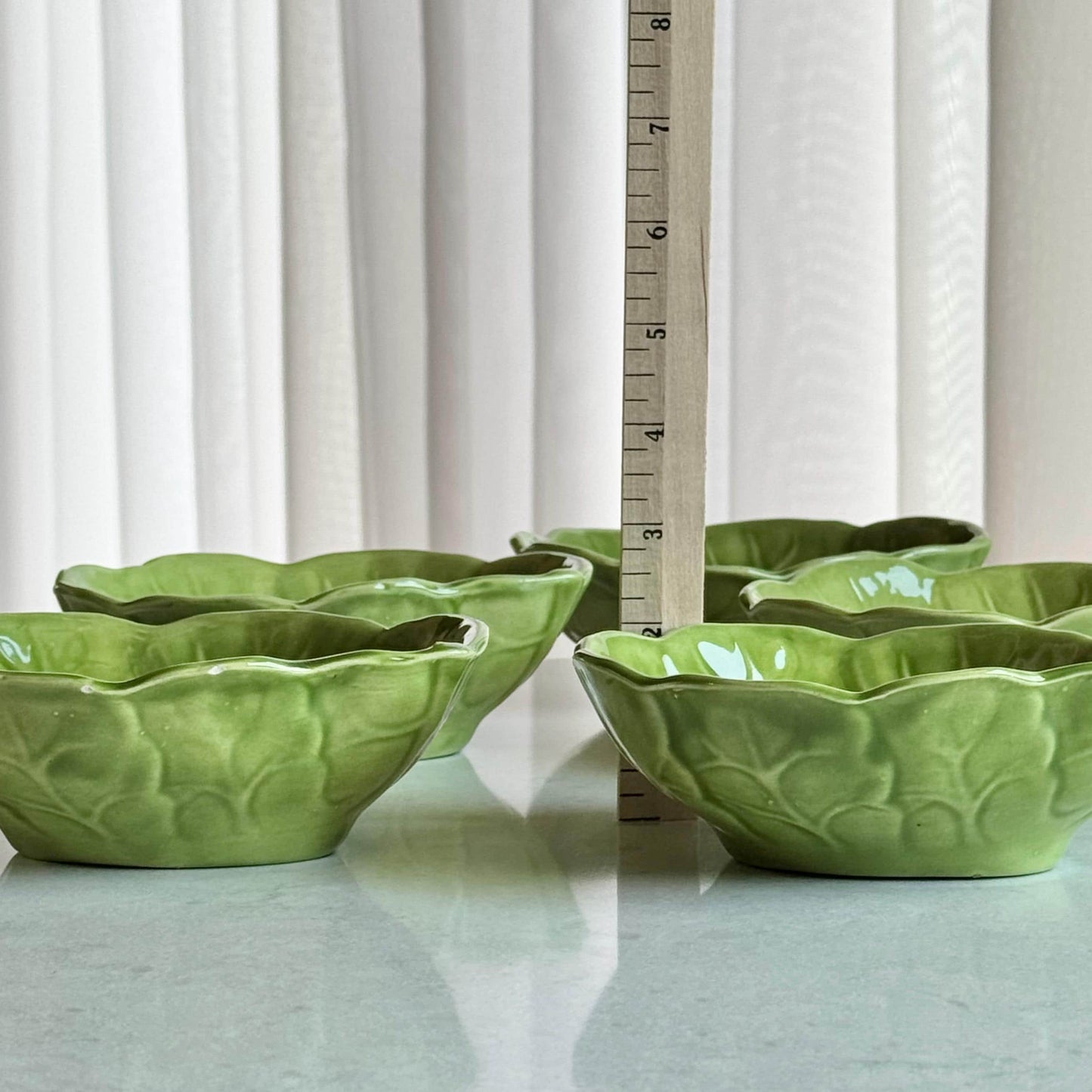 Vintage Holland Mold Cabbage Leaf Bowls - Set of 5
