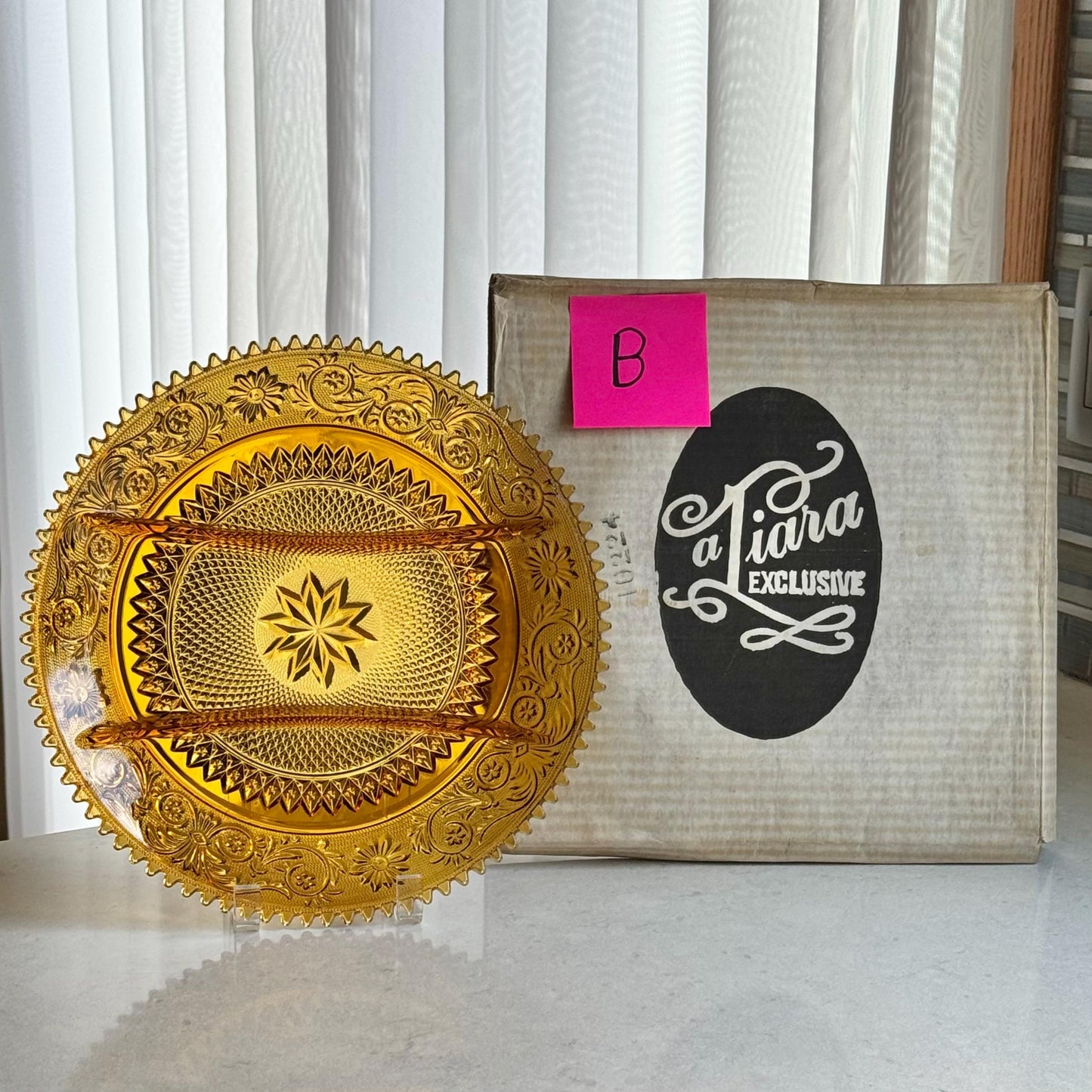 Vintage Indiana Glass Tiara Exclusive 3 Part Divided Dishes - 5 Available