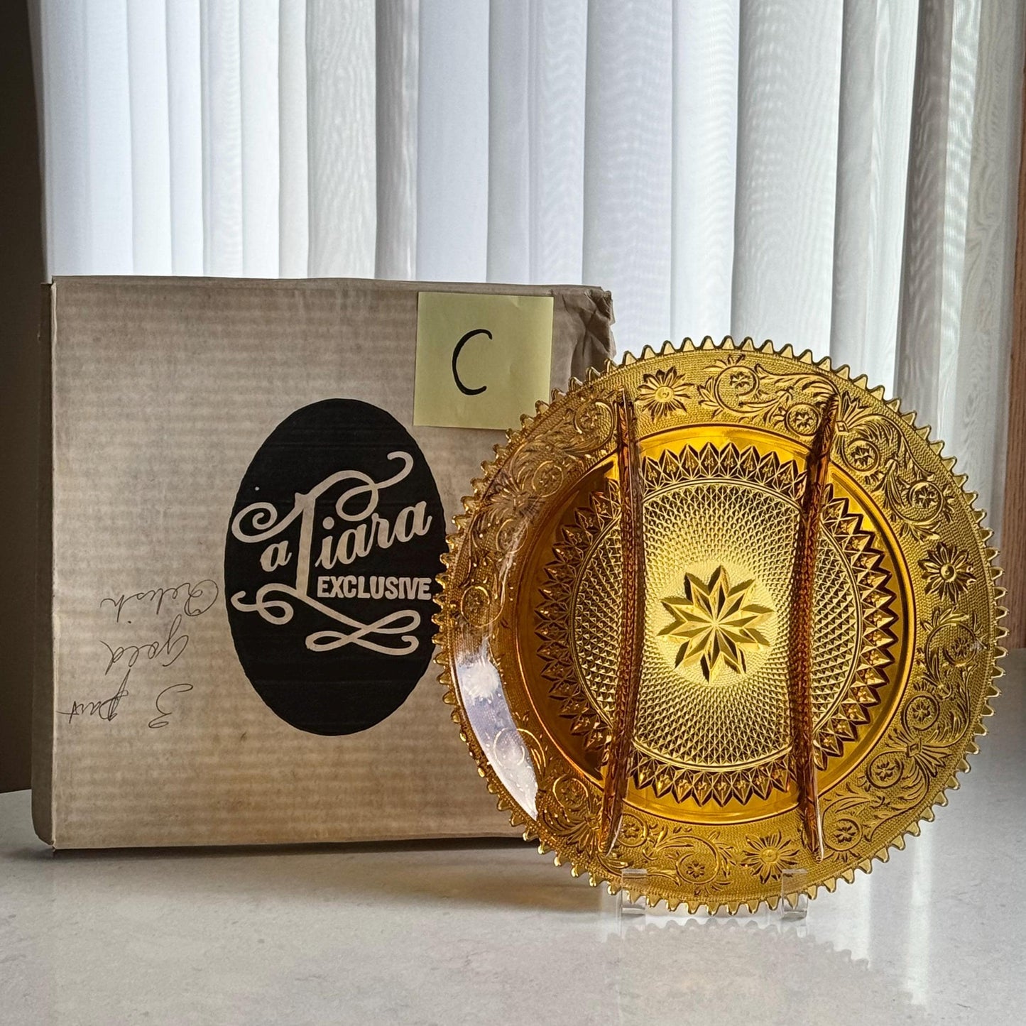 Vintage Indiana Glass Tiara Exclusive 3 Part Divided Dishes - 5 Available