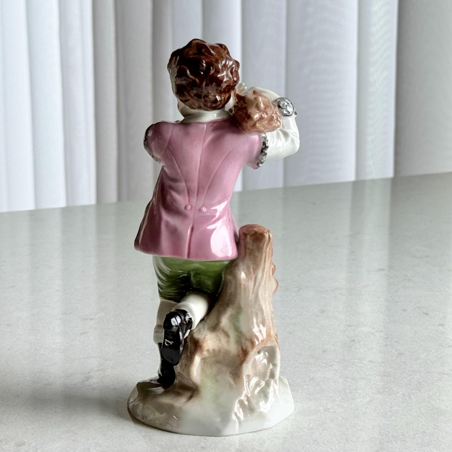 Vintage Sitzendorf German Porcelain Boy Figurine