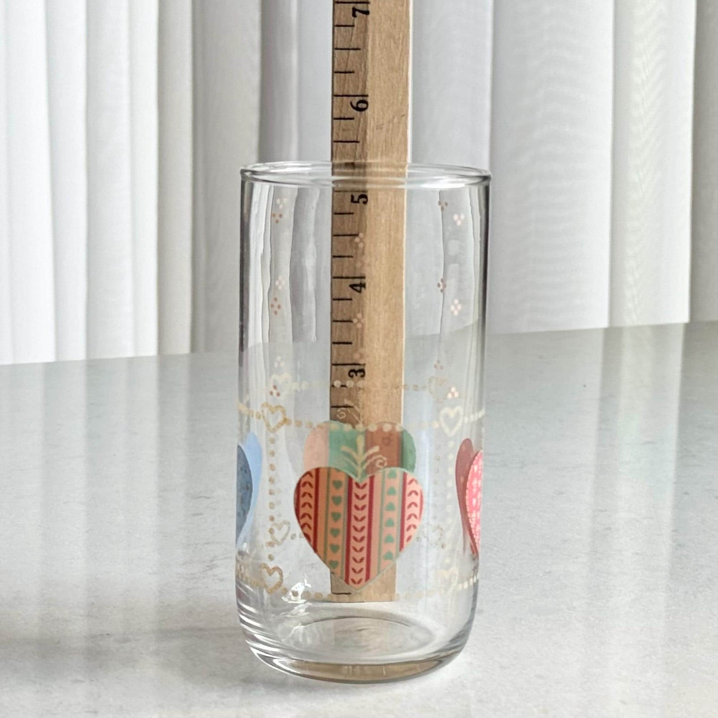 Vintage Tienshan Heartwarming 12 Ounce Tumblers - Set of 4 Glasses