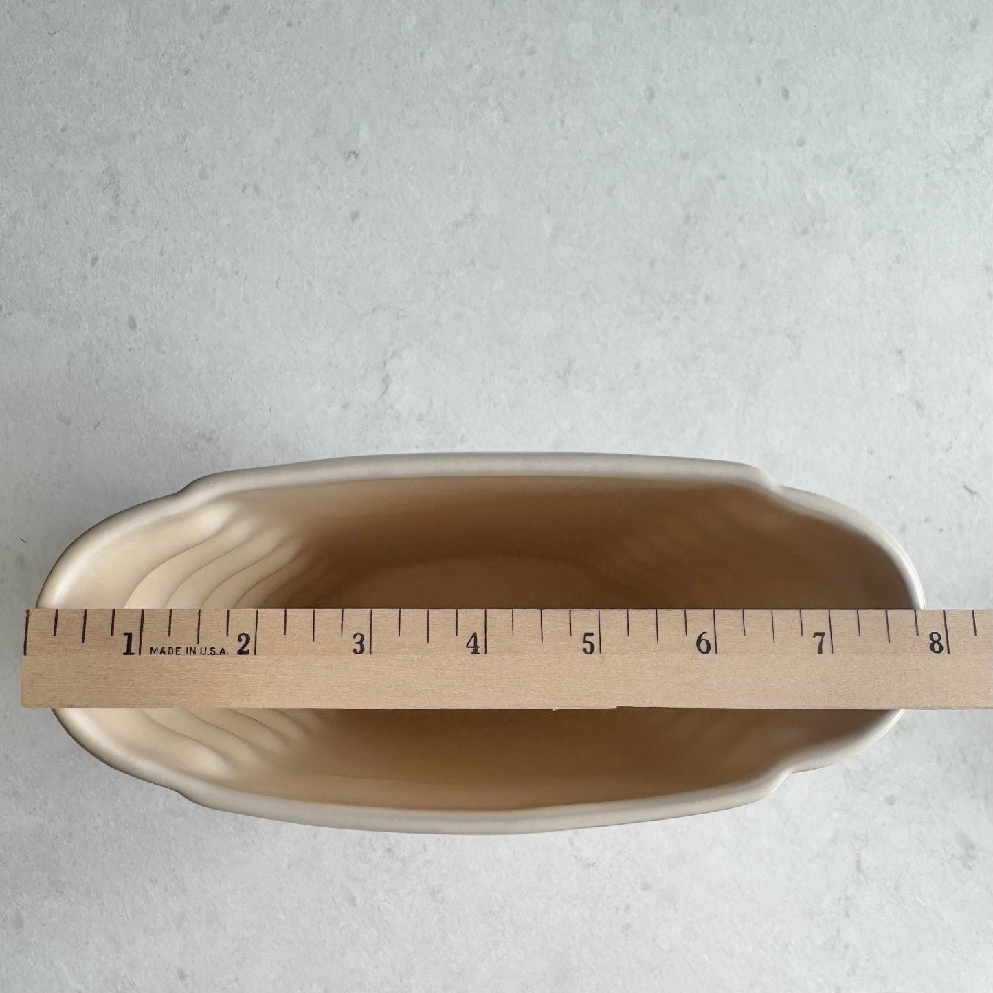 Vintage Catalina Pottery Large Ribbed Vase