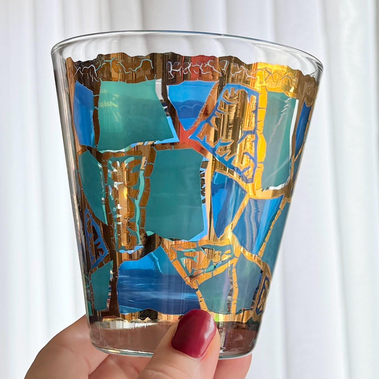 Vintage Georges Briard Europa Rocks Glasses - Set of 3