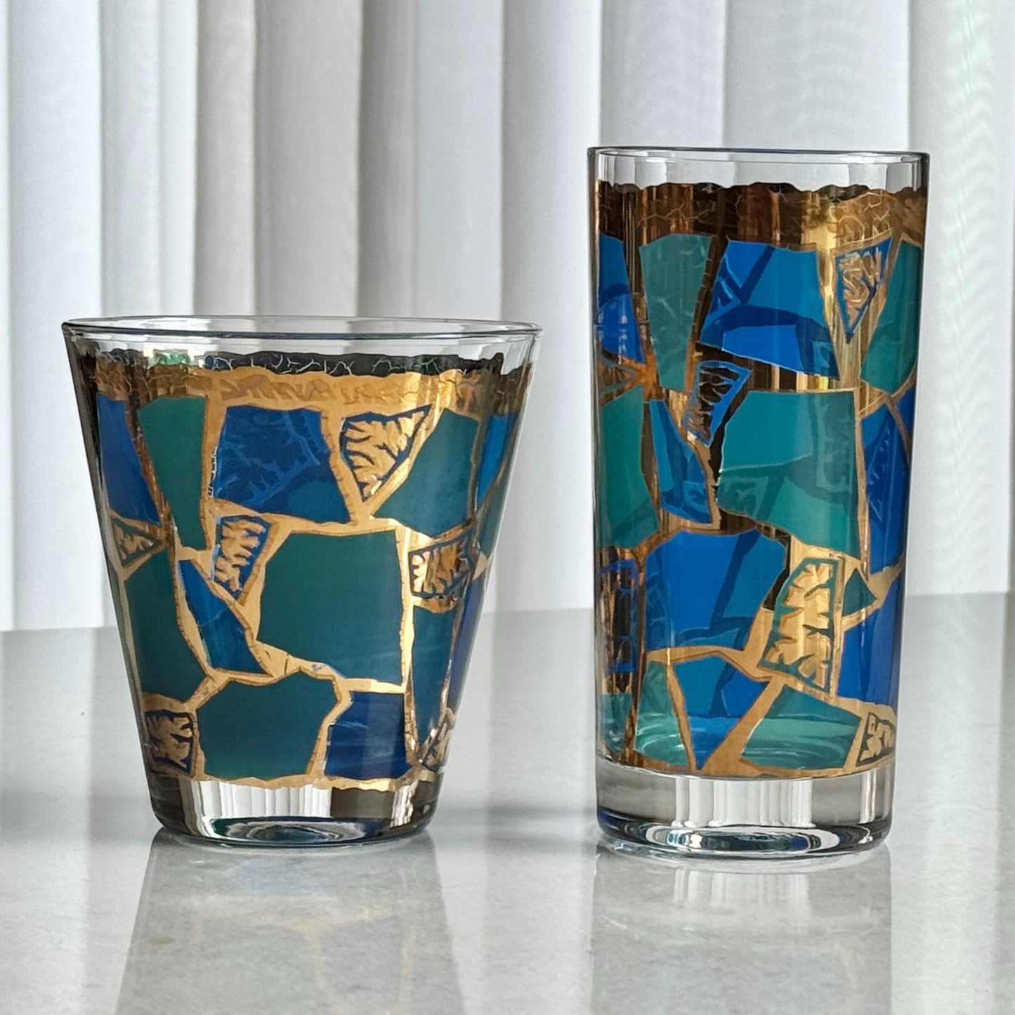 Vintage Georges Briard Highball Glasses - Set of 3