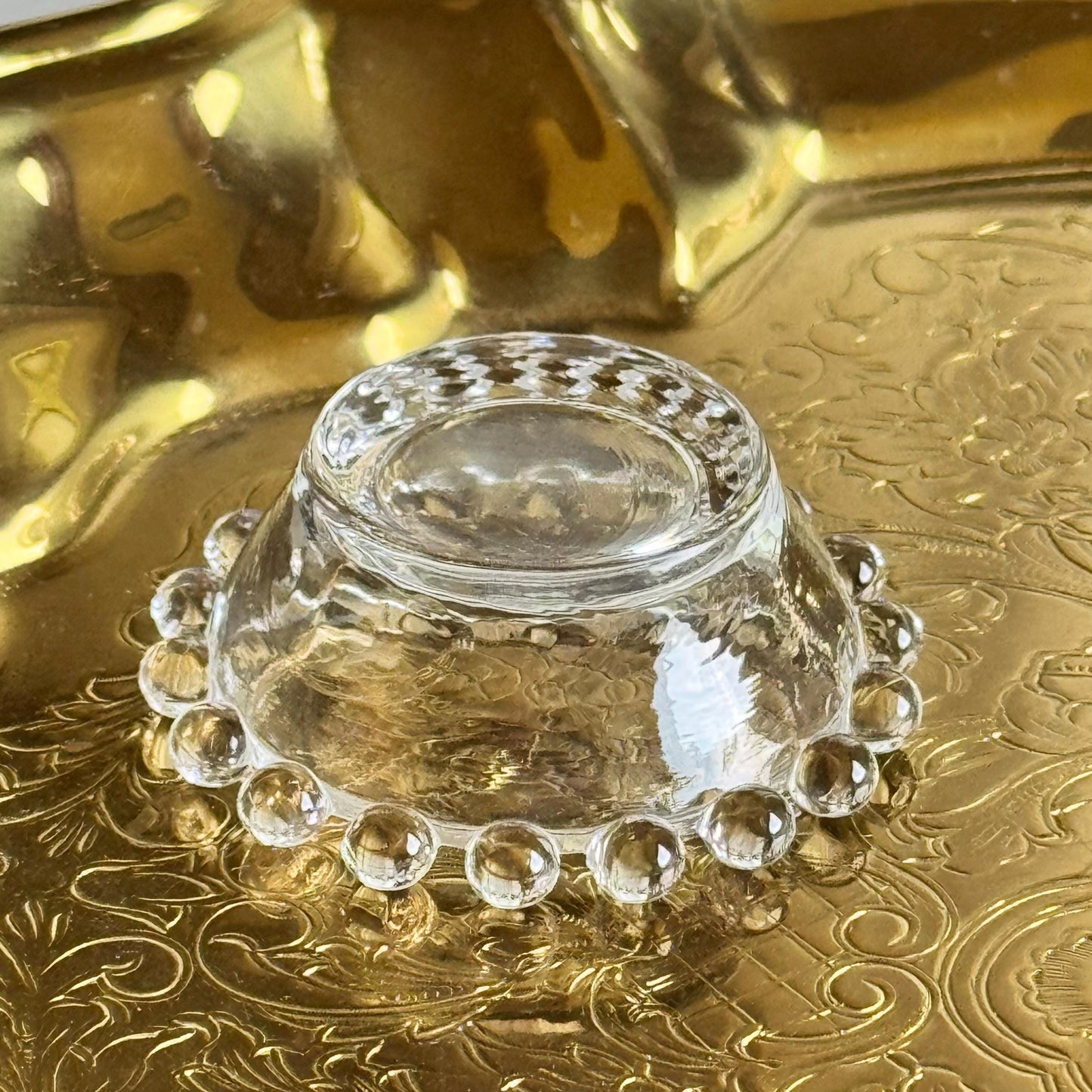Vintage Imperial Candlewick Beaded Open Salt Dips - Set of 8