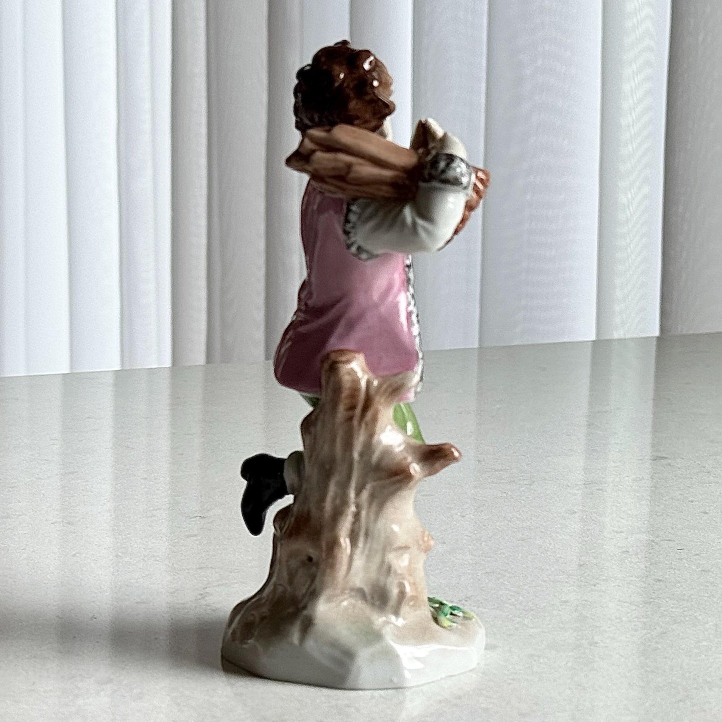 Vintage Sitzendorf German Porcelain Boy Figurine