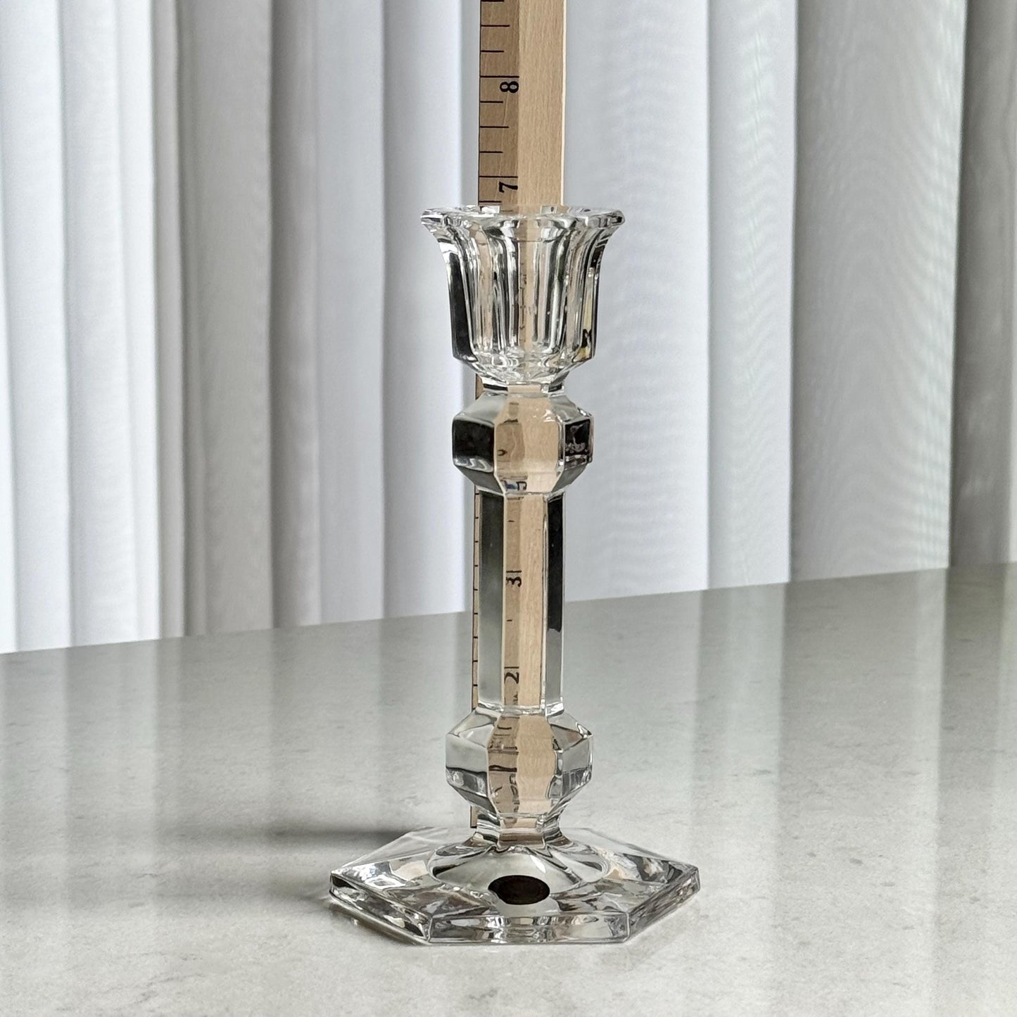 Vintage Partylite Romanian Crystal Candle Holders - Set of 3