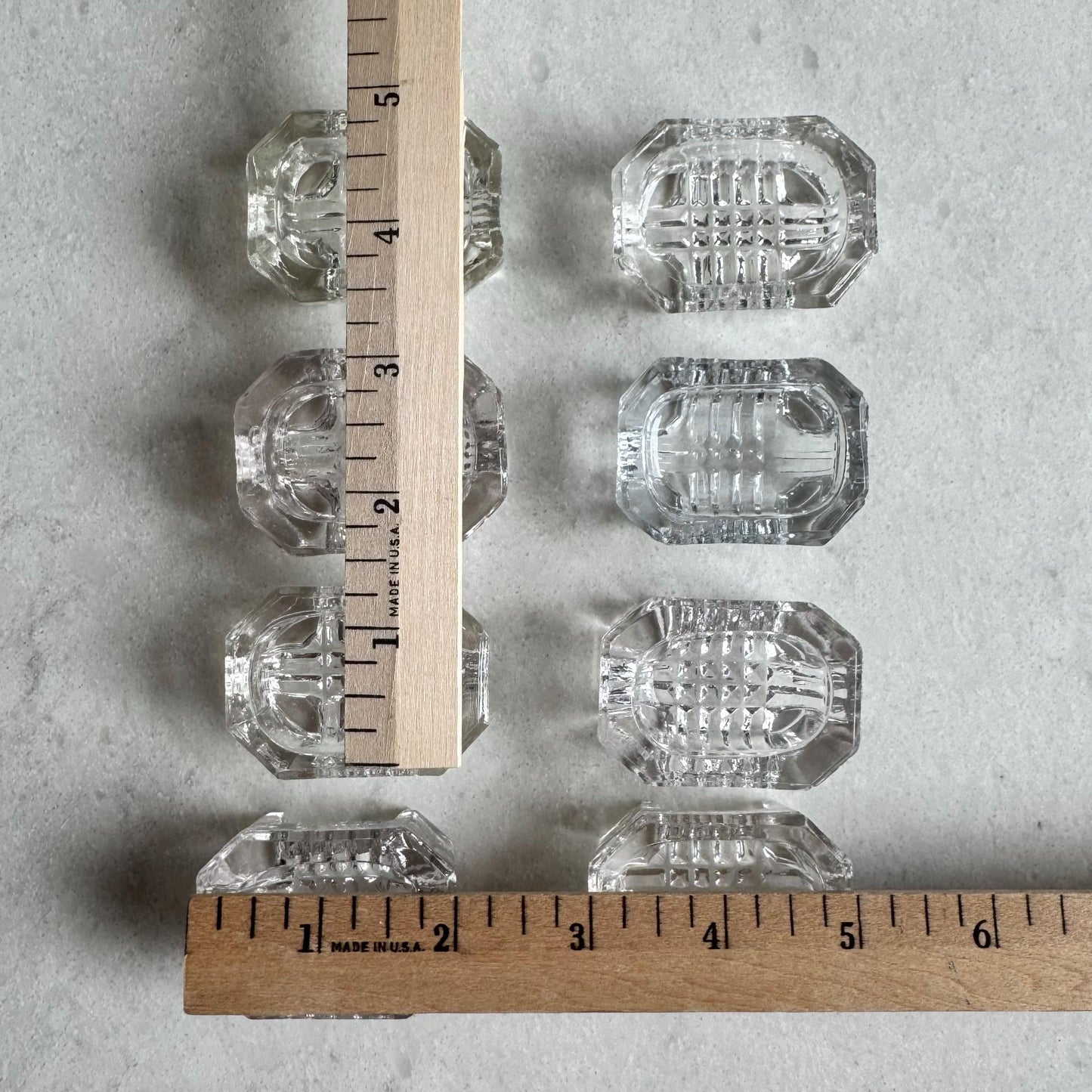 Vintage Oval Footed EAPG Salt Dips - Set of 8