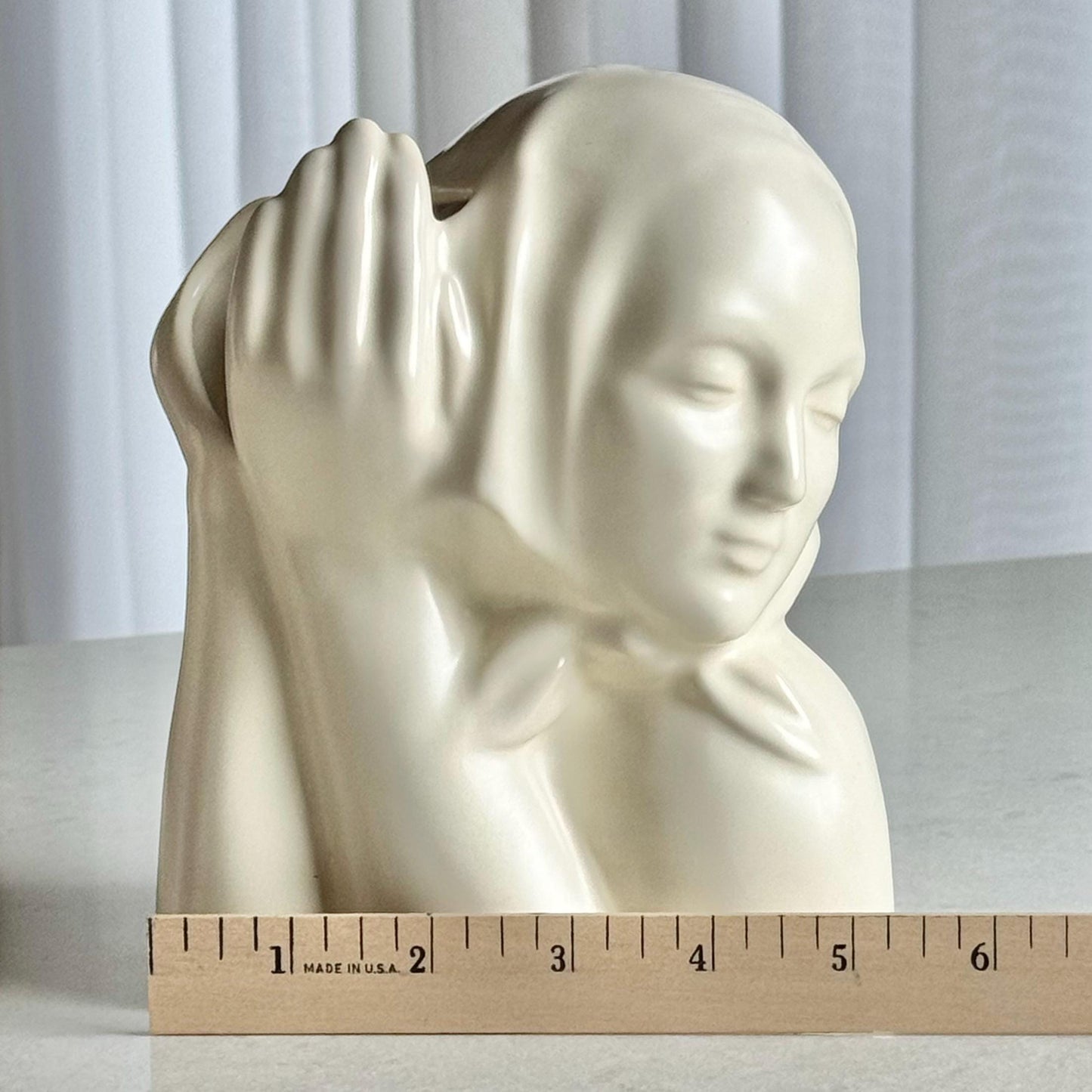 Vintage Catalina Pottery Peasant Girl Vase
