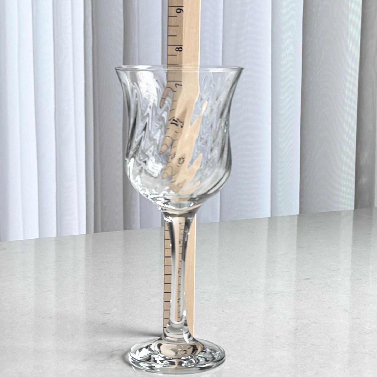 Vintage Optic Swirl Pattern Glasses - Set of 11