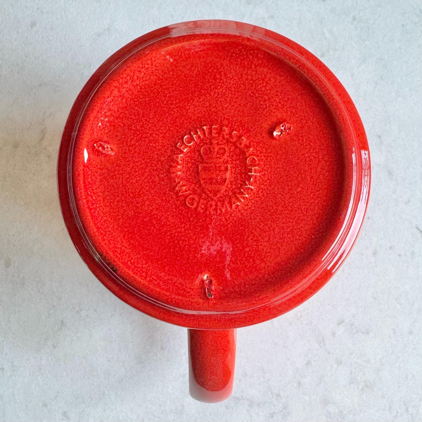Vintage Waechtersbach Red Christmas Tree 32 Ounce Pitcher