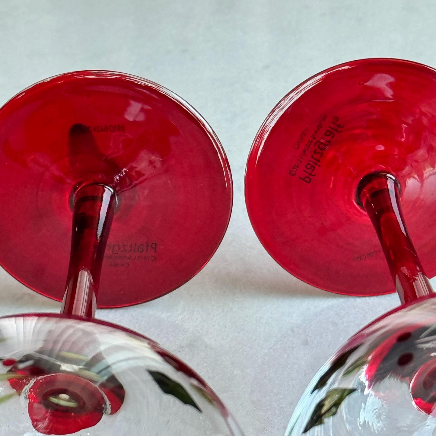 Vintage Pfaltzgraff Winterberry Glasses - Set of 8 Goblets