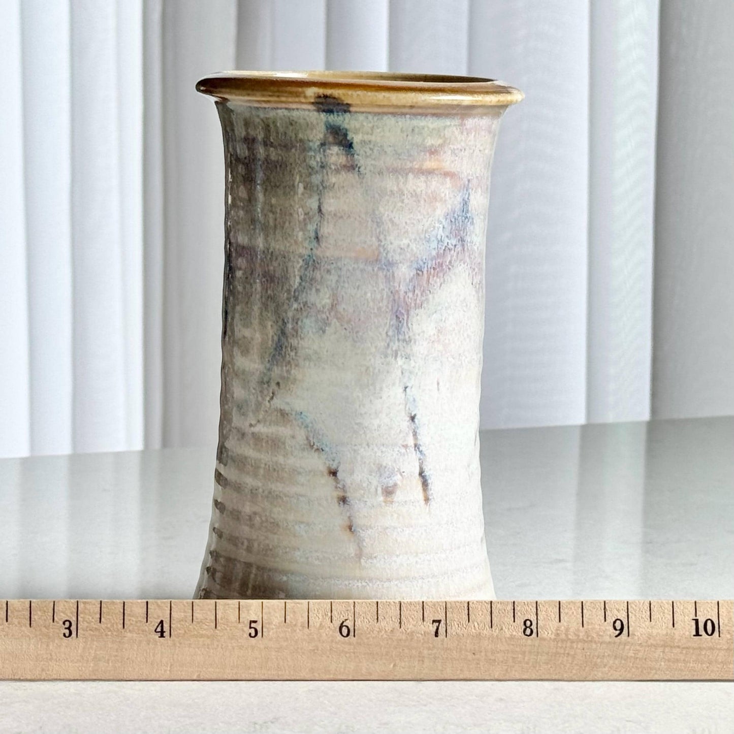 Vintage Handmade Signed Pottery Vase