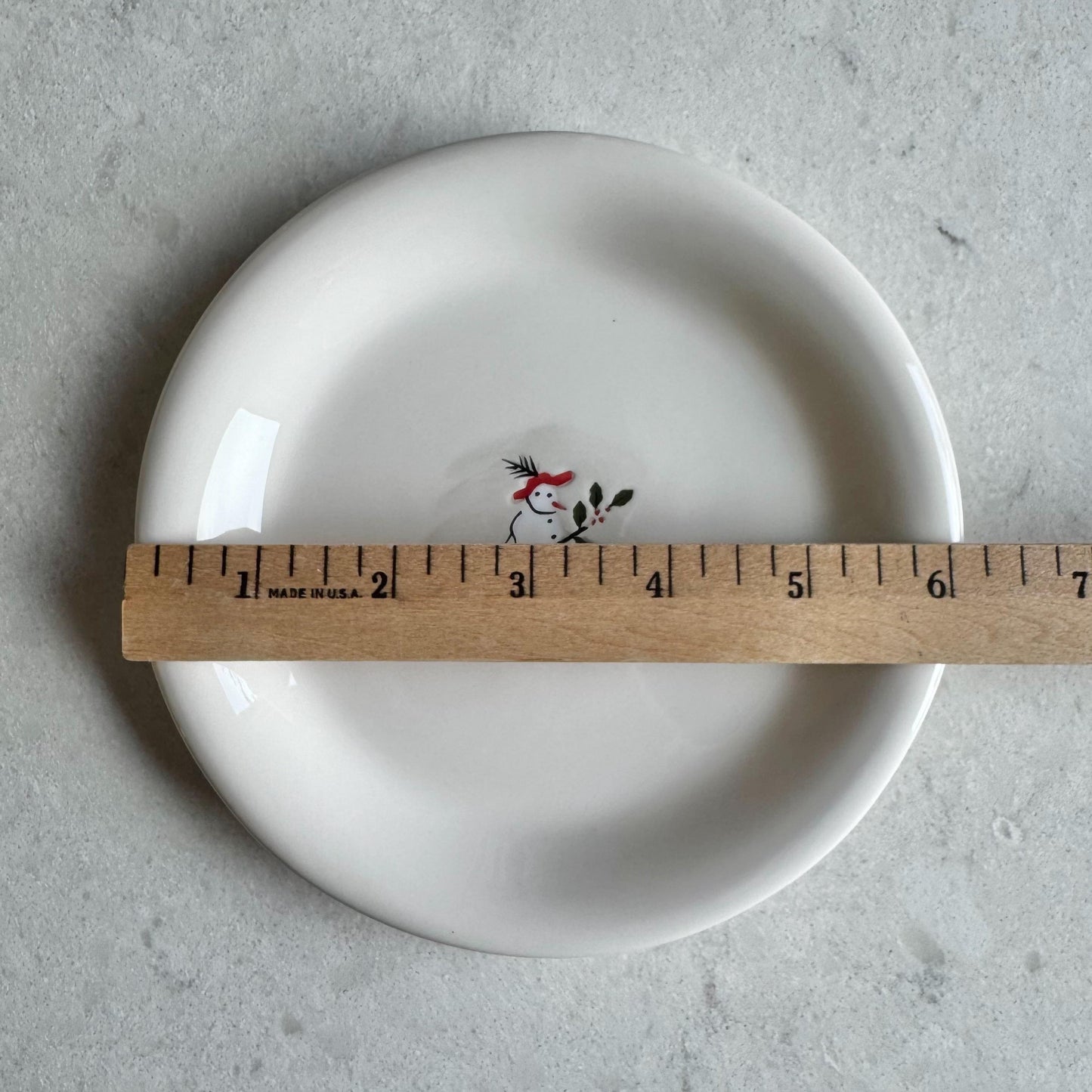 Vintage Williams Sonoma Holiday Snowman Plates - Set of 12