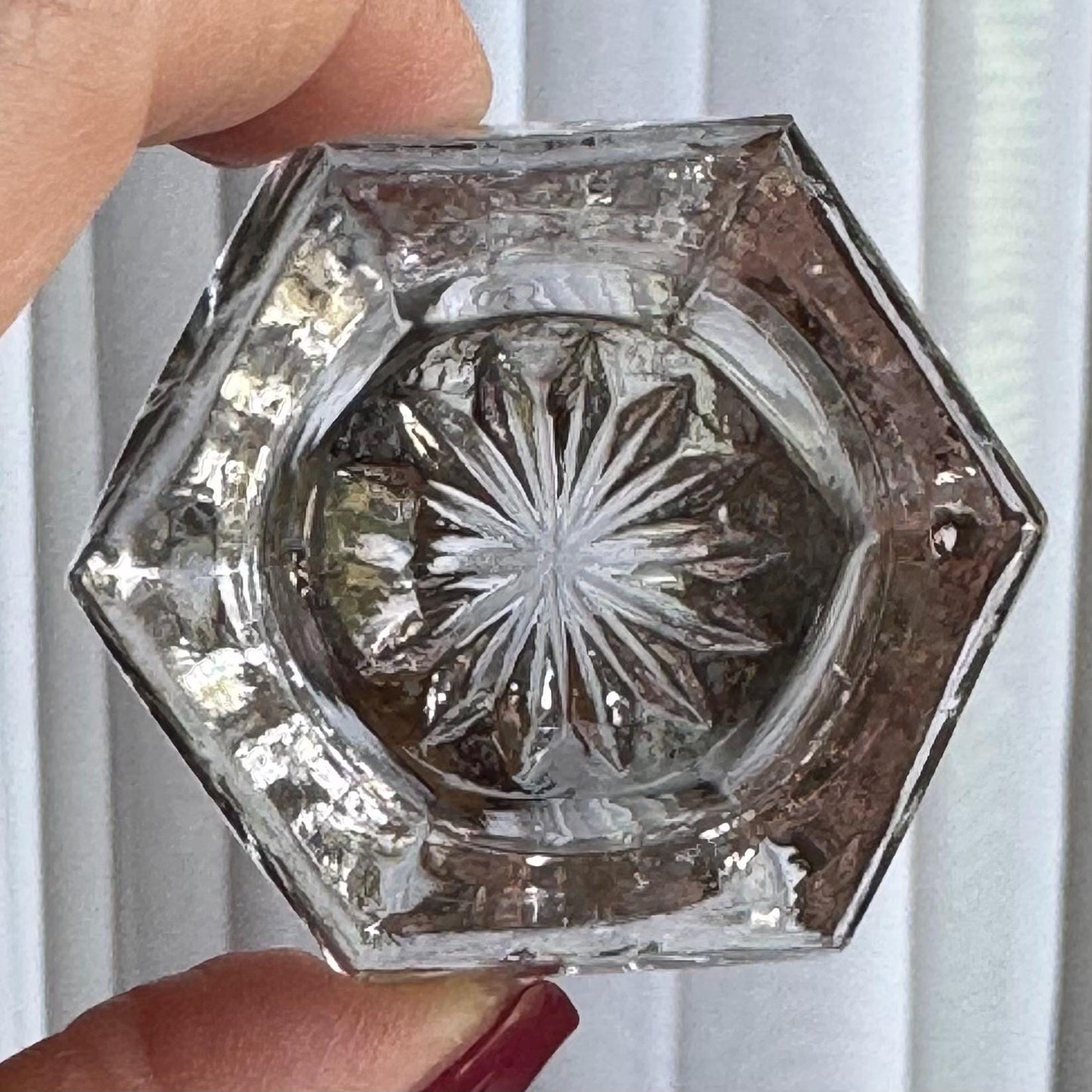 Vintage Hexagonal Salt Dips - Set of 6