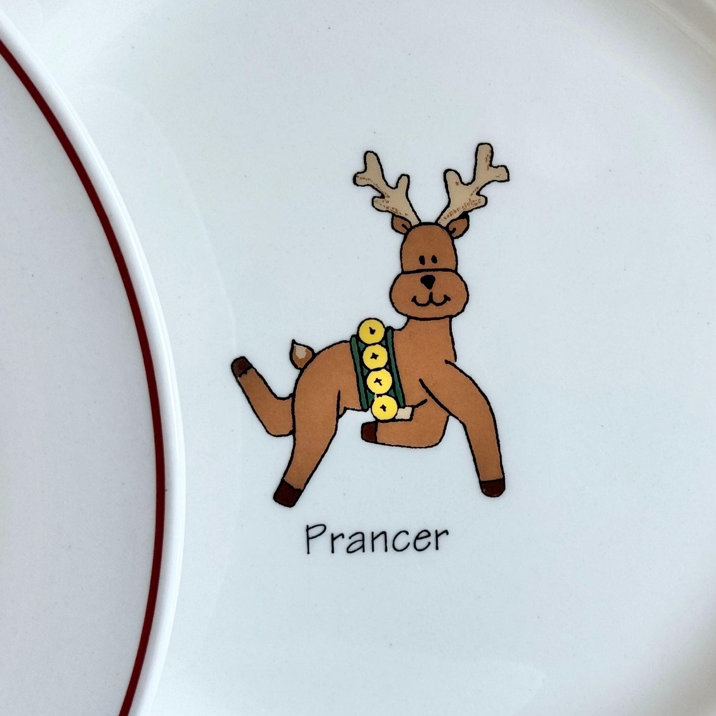 Vintage LTD Commodities Rainbow Mountain Reindeer Plates - Set of 8