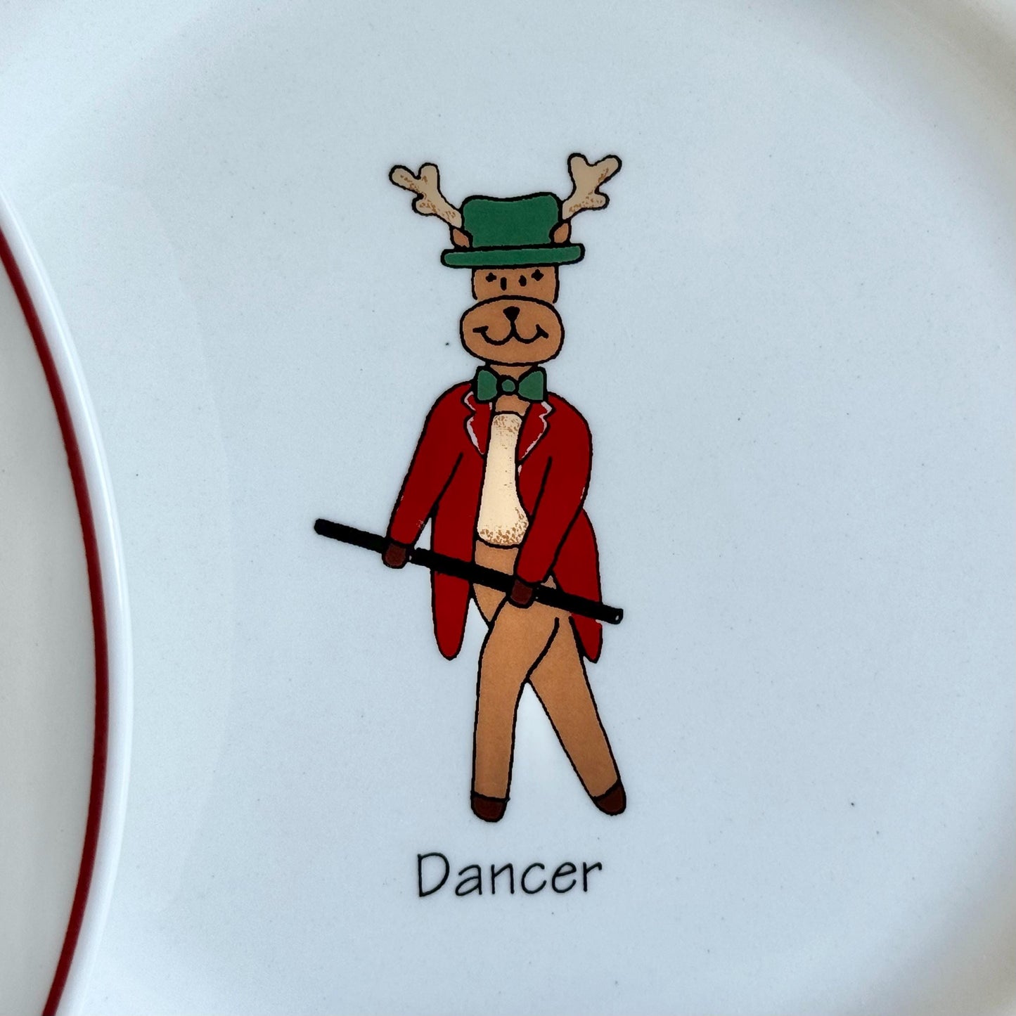 Vintage LTD Commodities Rainbow Mountain Reindeer Plates - Set of 8