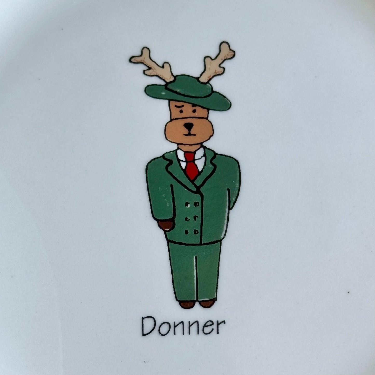 Vintage LTD Commodities Rainbow Mountain Reindeer Plates - Set of 8