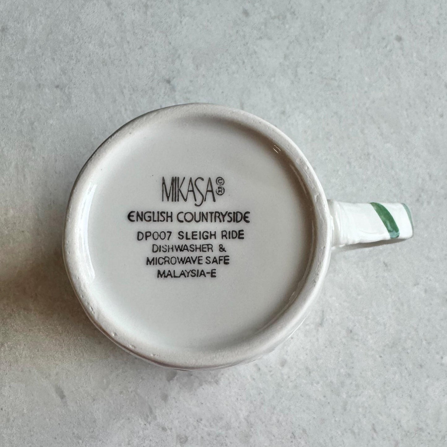 Vintage Mikasa Sleigh Ride Plates and Cups - 10 sets, 20 pieces total