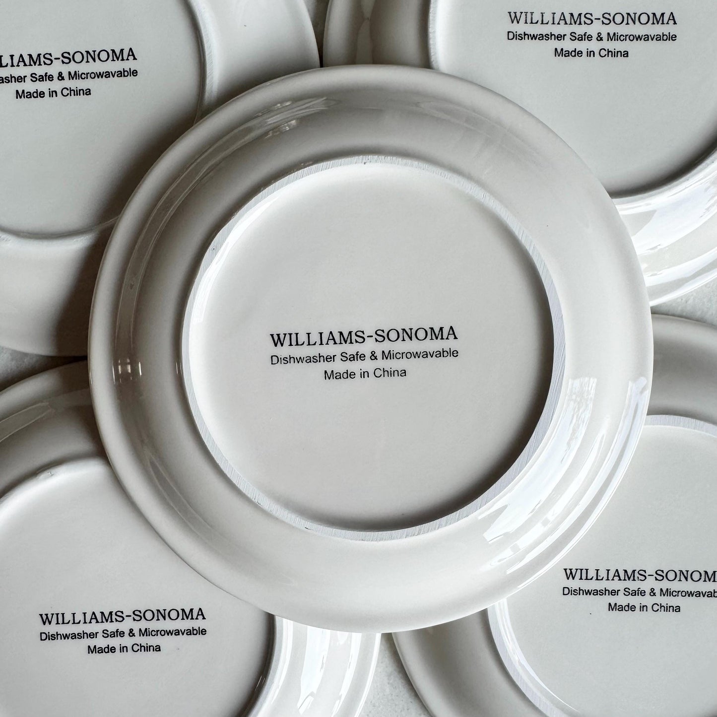 Vintage Williams Sonoma Holiday Snowman Plates - Set of 12