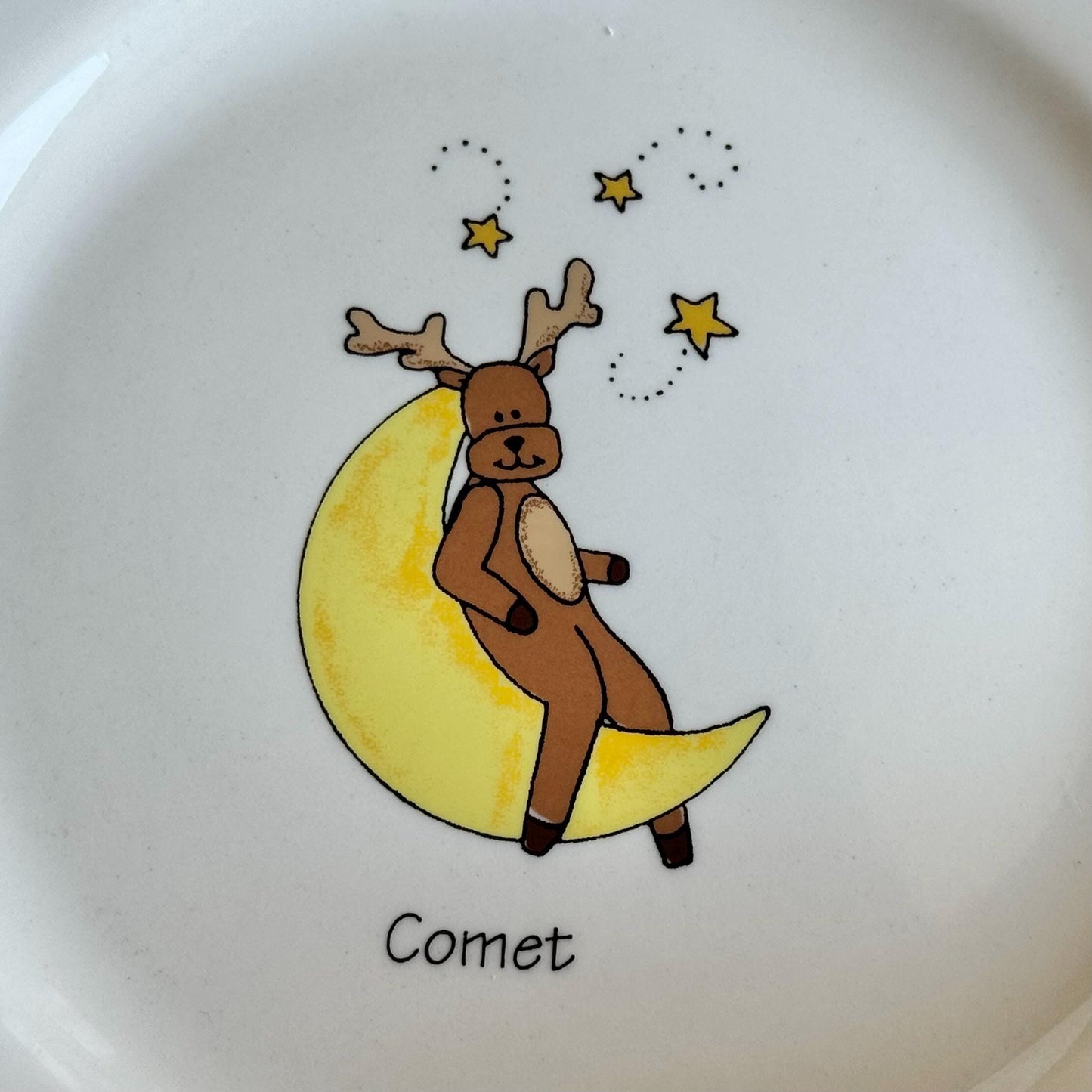 Vintage LTD Commodities Rainbow Mountain Reindeer Plates - Set of 8