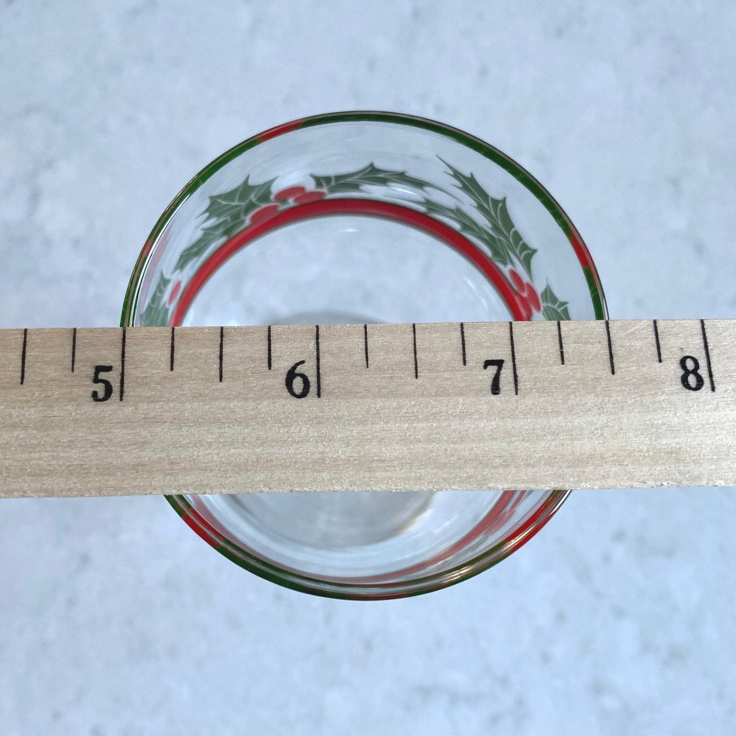 Vintage Libbey Holly and Berries Christmas Glasses - Set of 4