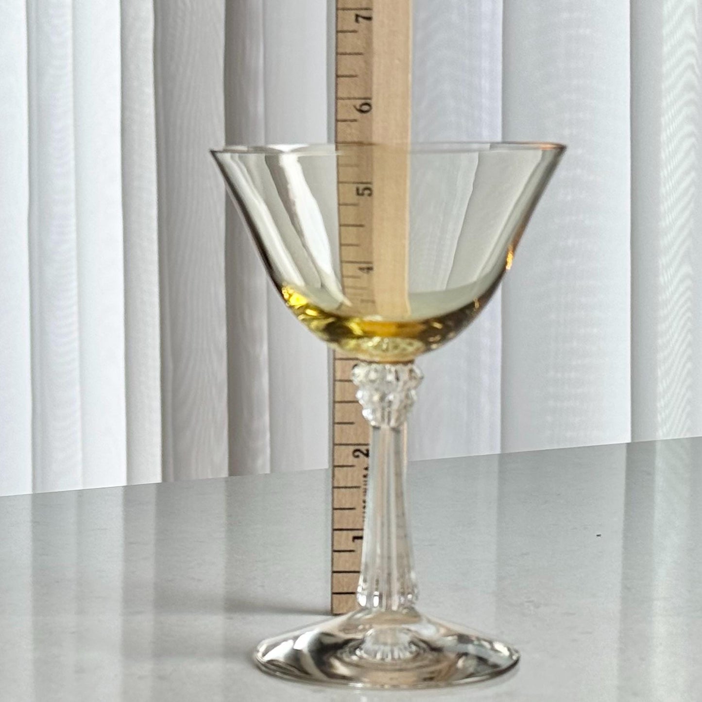 Vintage Fostoria Sceptre Amber Glasses (circa 1937 - 1943) - Set of 11 Coupes