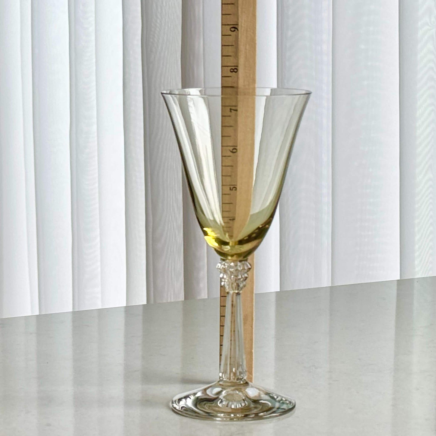 Vintage Fostoria Sceptre Amber Glasses (circa 1937 - 1943) - Set of 6 Goblets