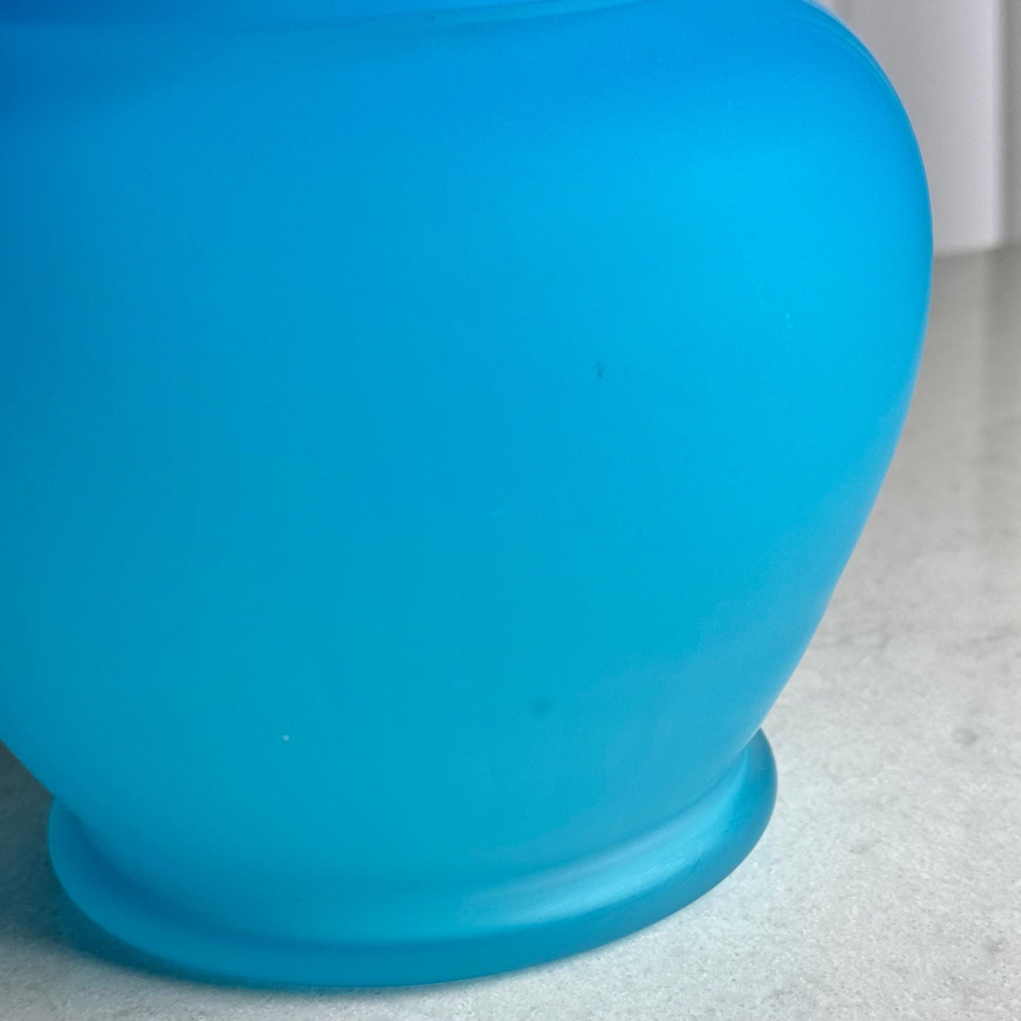 Vintage Satin Finish Robin’s Egg Blue 10-1/4” Pitcher