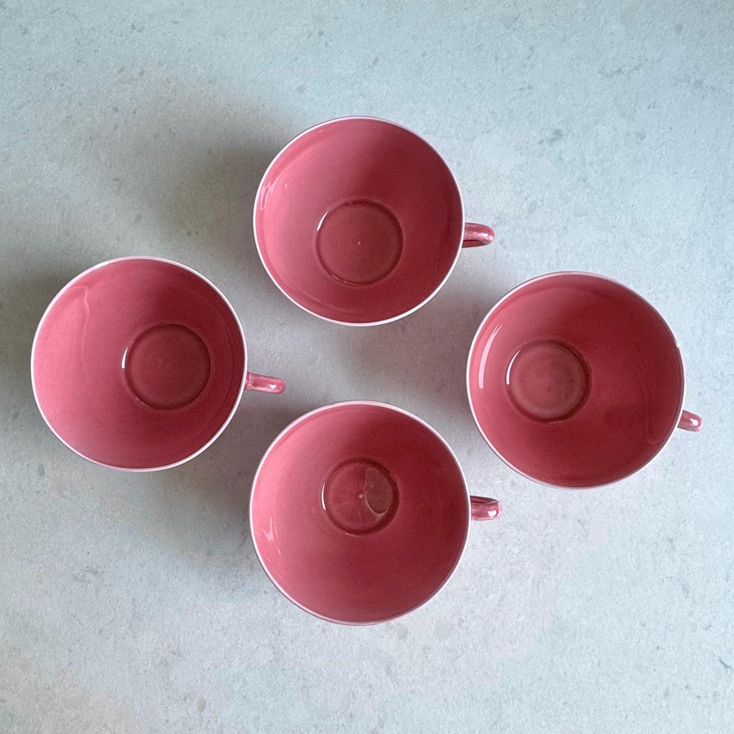 Antique Japanese Hand Painted Plum Blossom Tea Set (circa late 1800s / early 1900s) - Service for Four