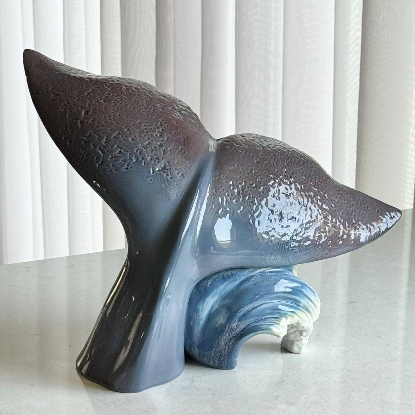 Lladro Giant Of The Sea Whale Statue (Large 10” X 15”)