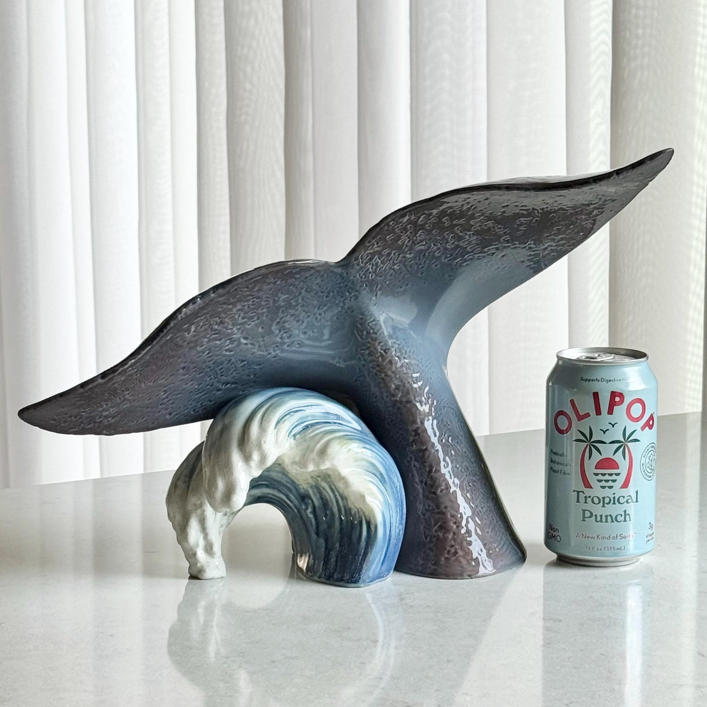 Lladro Giant Of The Sea Whale Statue (Large 10” X 15”)