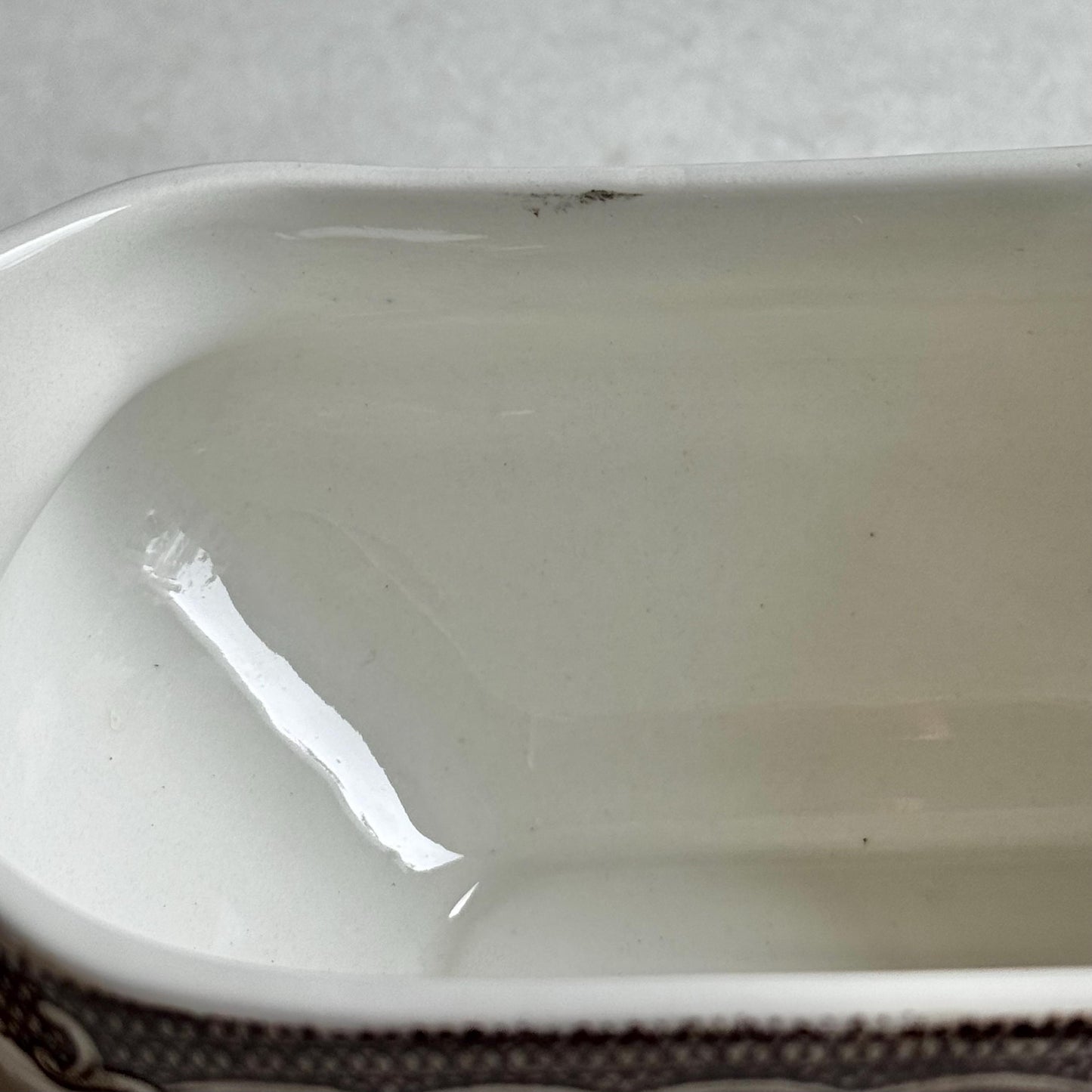 Vintage Wood & Sons The Post House Gravy /Sauce Boat with Underplate