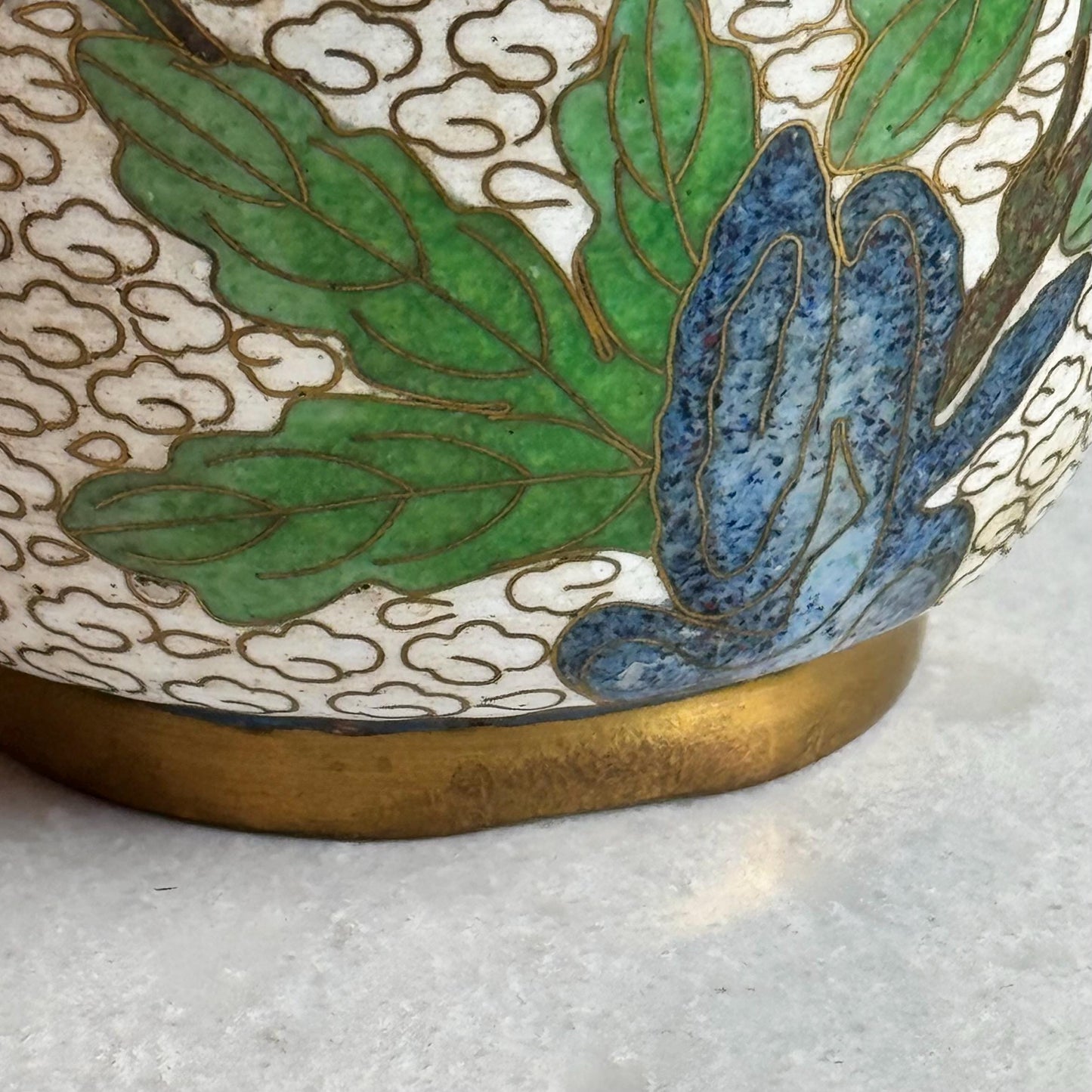 Vintage Chinese Cloisonne Vases (#C1) - Set of 2