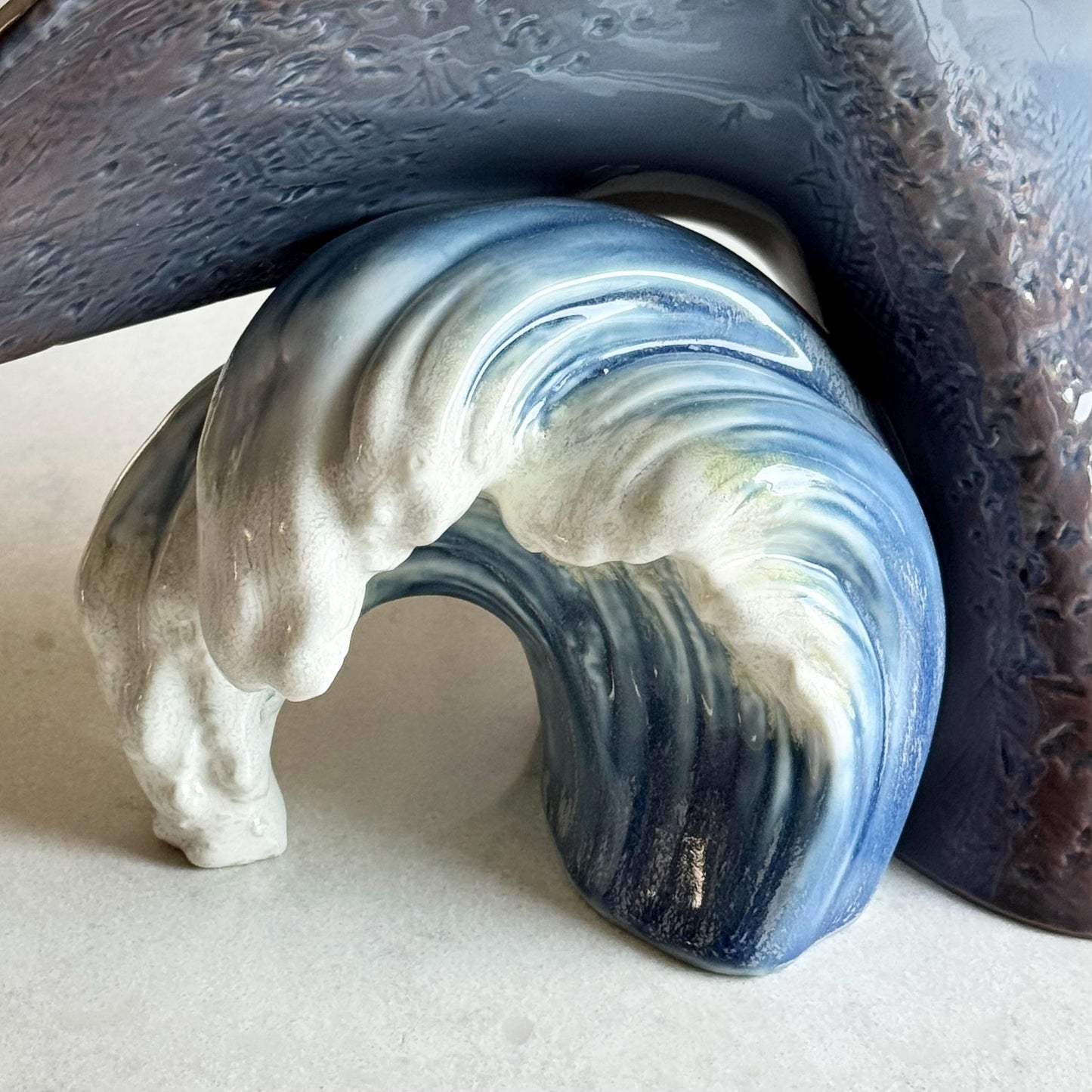 Lladro Giant Of The Sea Whale Statue (Large 10” X 15”)