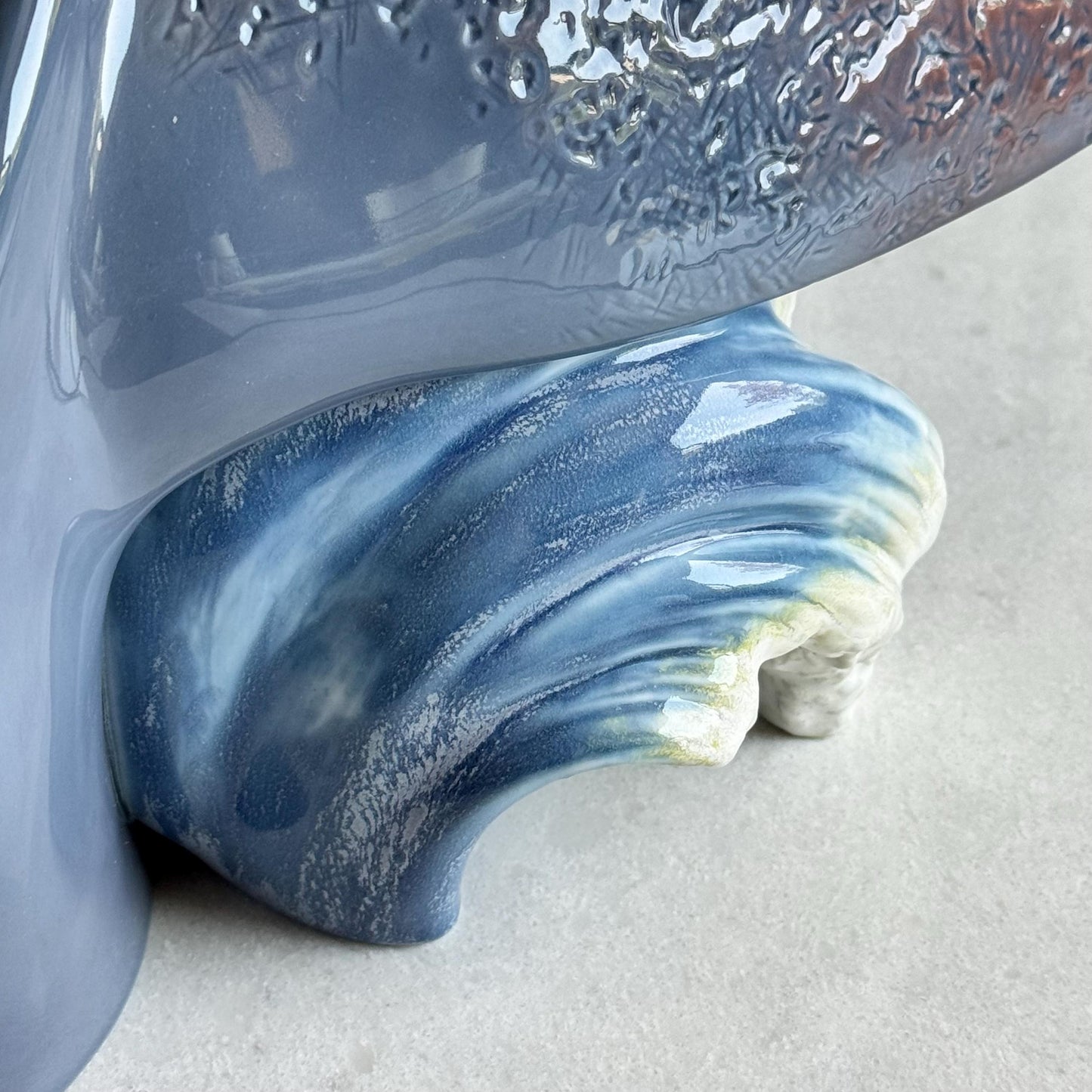 Lladro Giant Of The Sea Whale Statue (Large 10” X 15”)