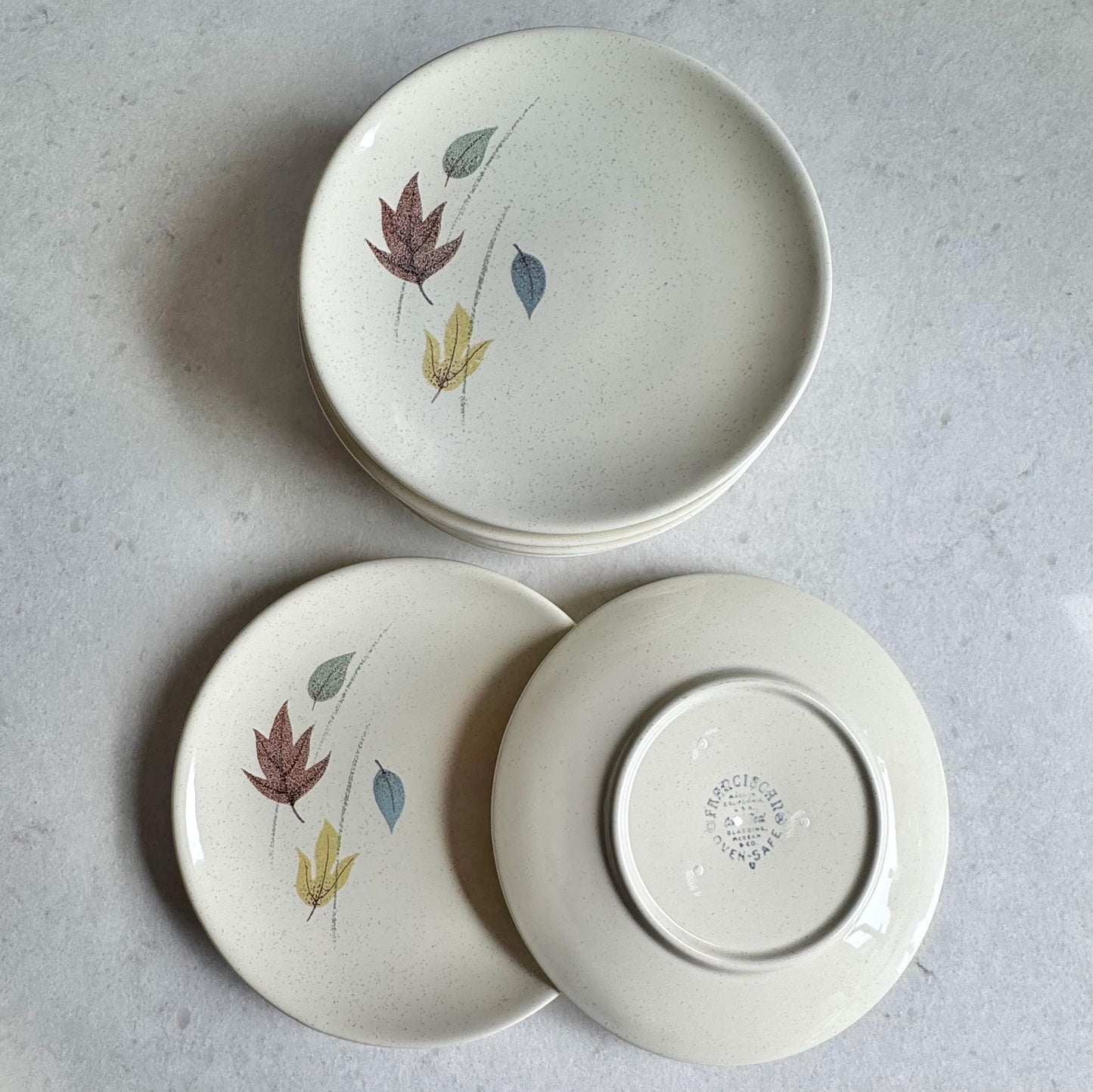 Vintage Franciscan Autumn Leaf Dishes (circa 1955 - 1969) - Service for 8