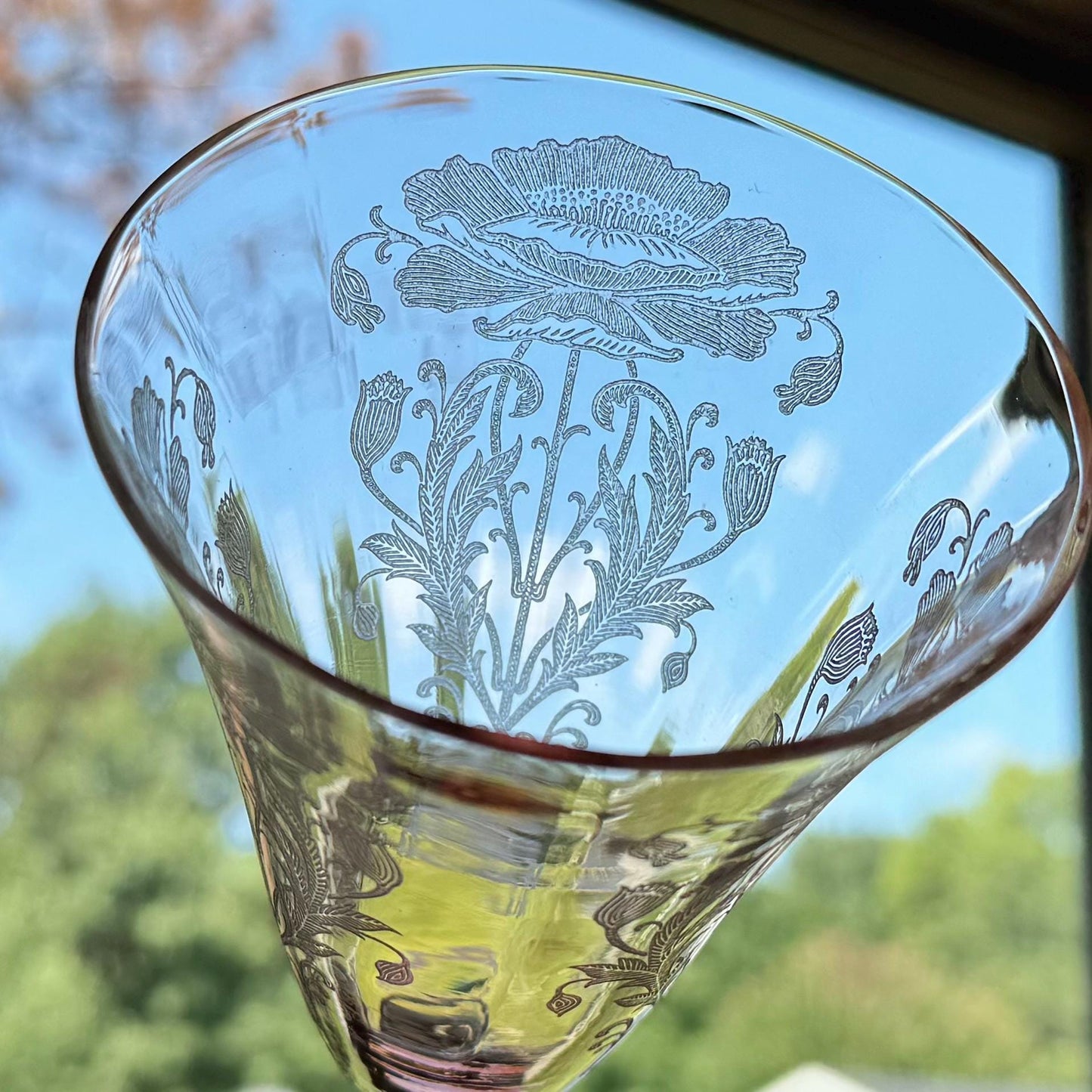 Tiffin-Franciscan Flanders Pink Goblets (circa 1927 - 1935) - Set of 12