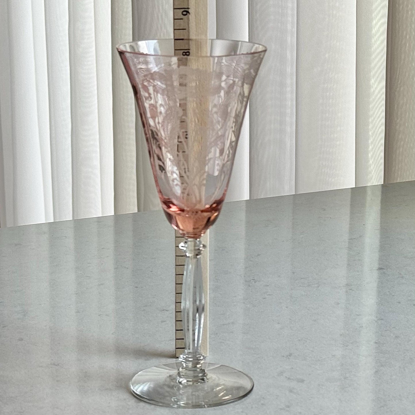 Tiffin-Franciscan Flanders Pink Goblets (circa 1927 - 1935) - Set of 12