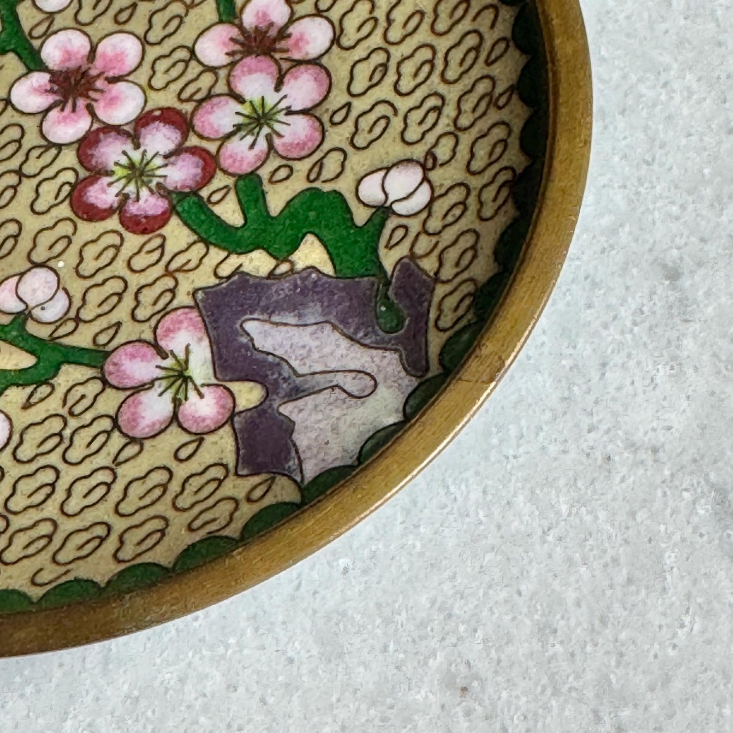 Vintage Chinese Cloisonne Dishes - Set of 2